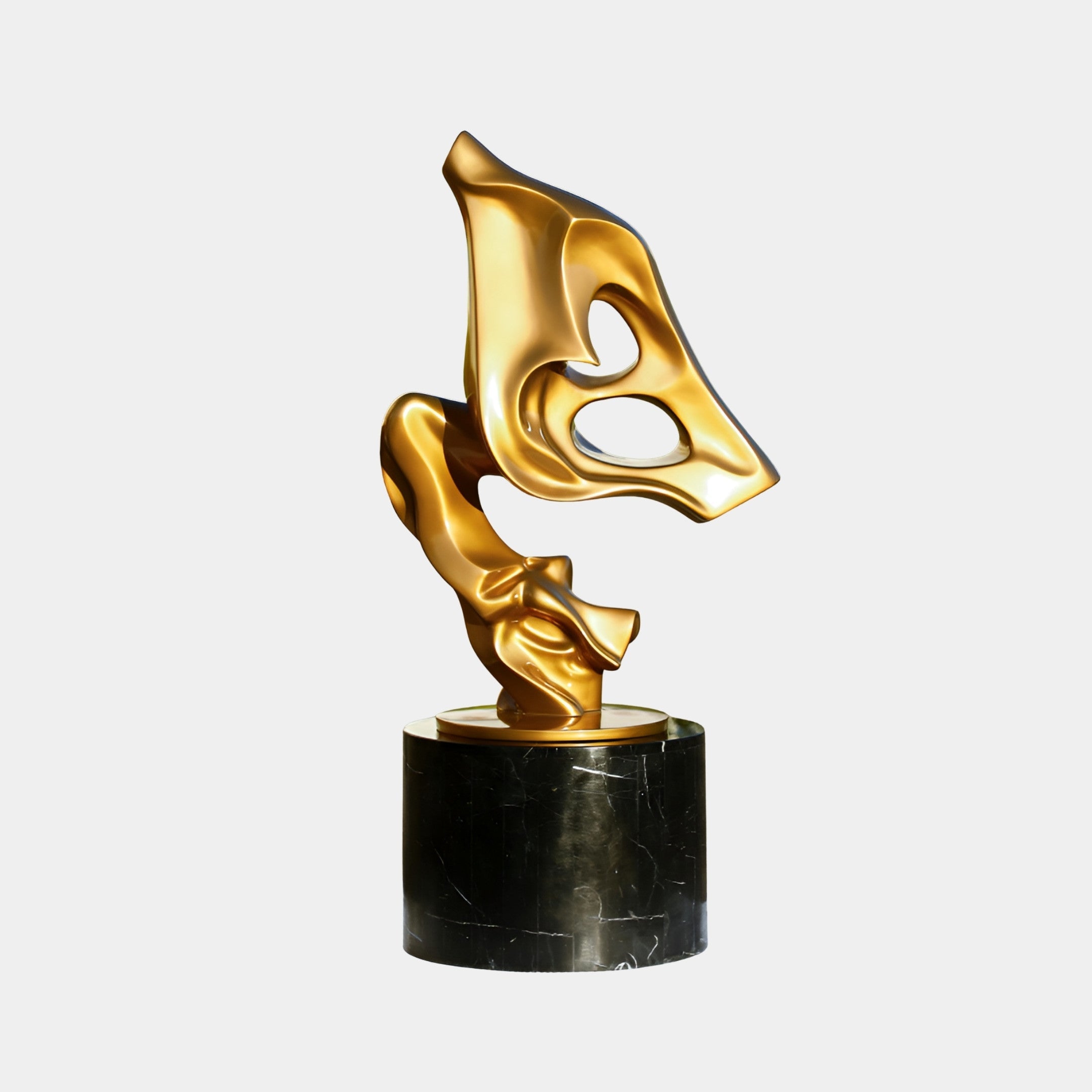 Hartmoor Gold & Black Abstract Sculpture - 120cm
