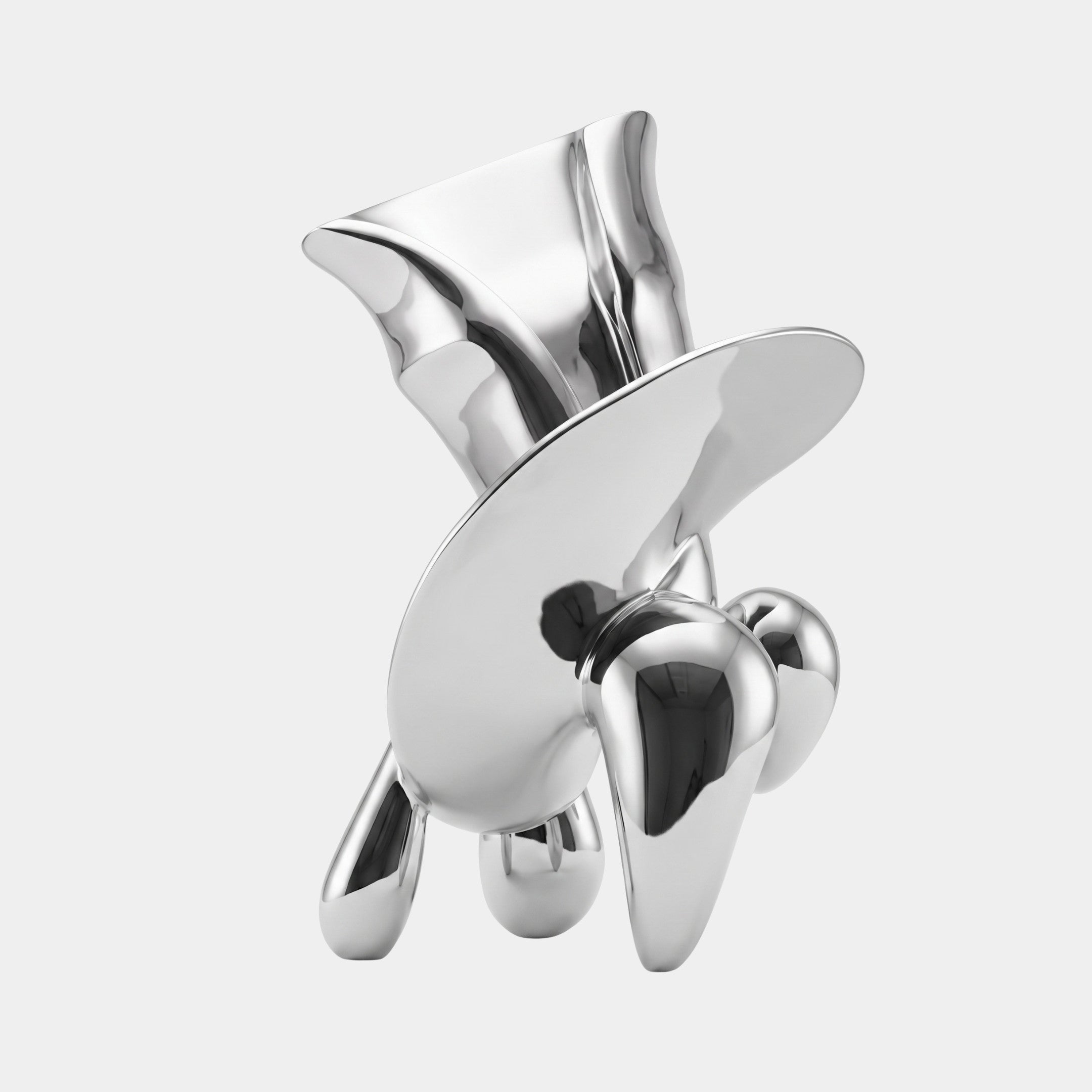 Hazebourne Silver Abstract Sculpture - 170cm
