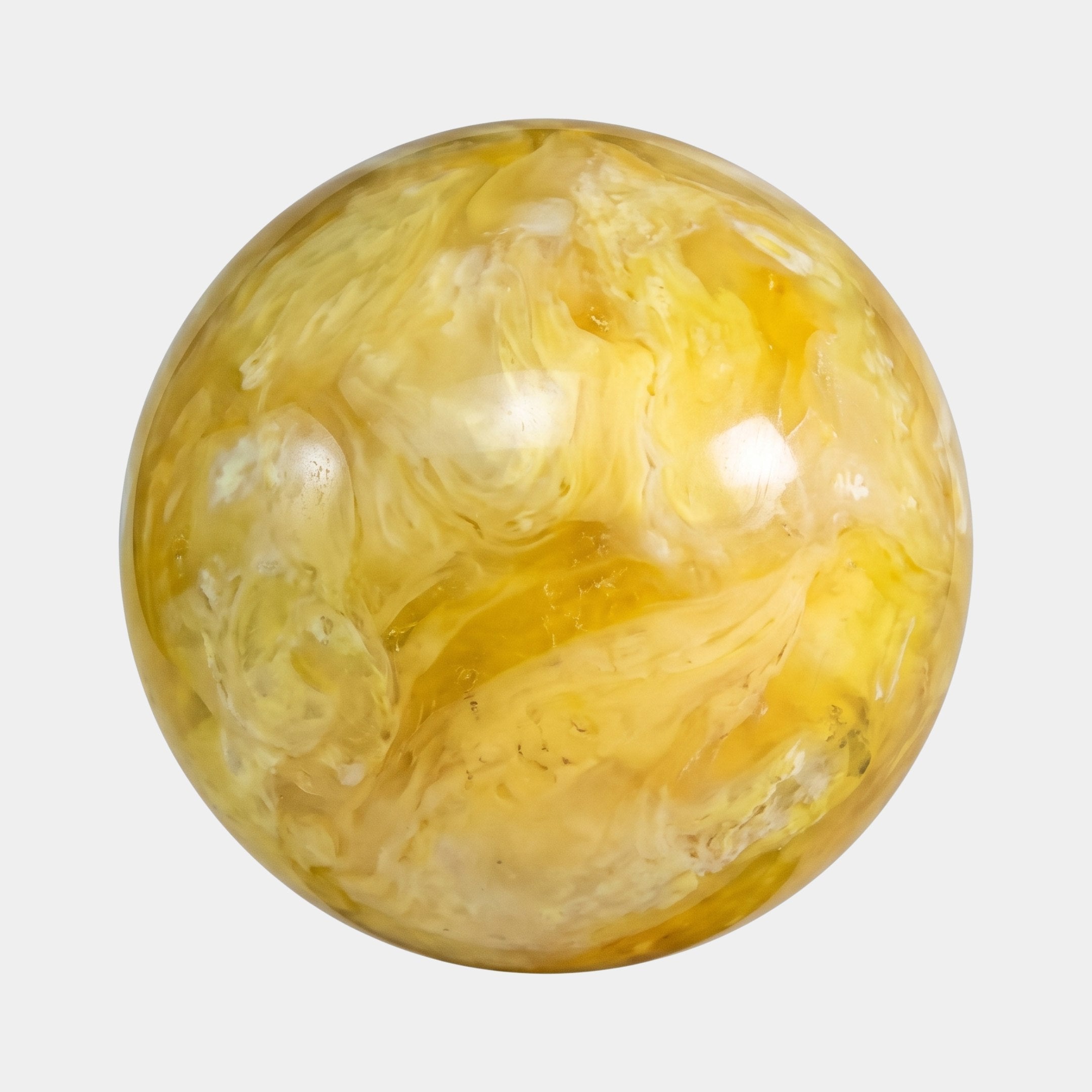 Cosmos Yellow & White Sphere Sculpture - 15cm