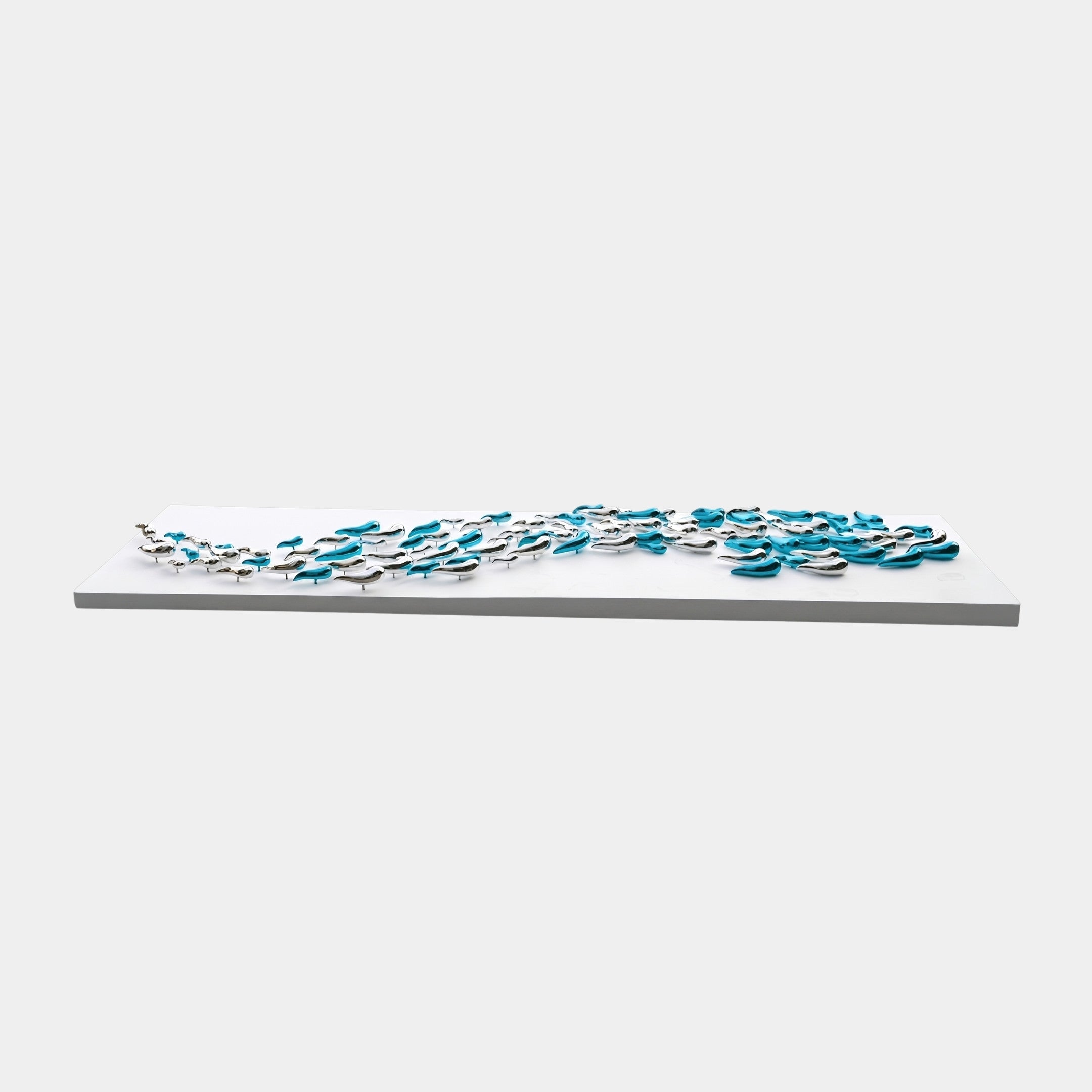 Ridby Blue & Green Abstract Sculpture - 417cm