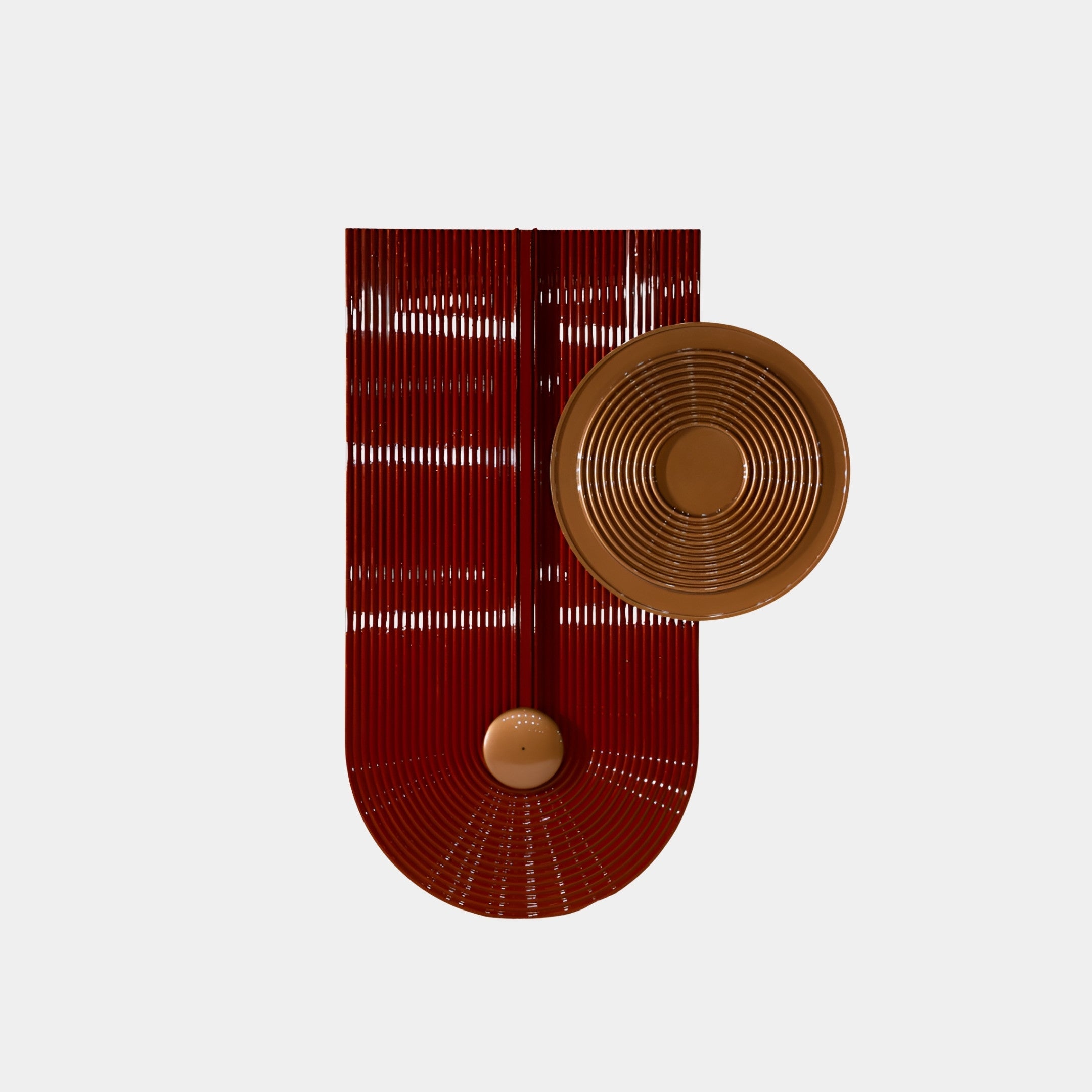 Riddale Red & Gold Abstract Wall Art - 150cm