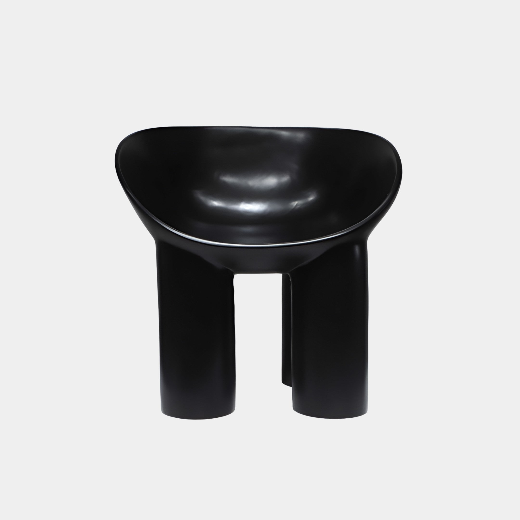 Hazeborough Black Round Armchair - 57cm