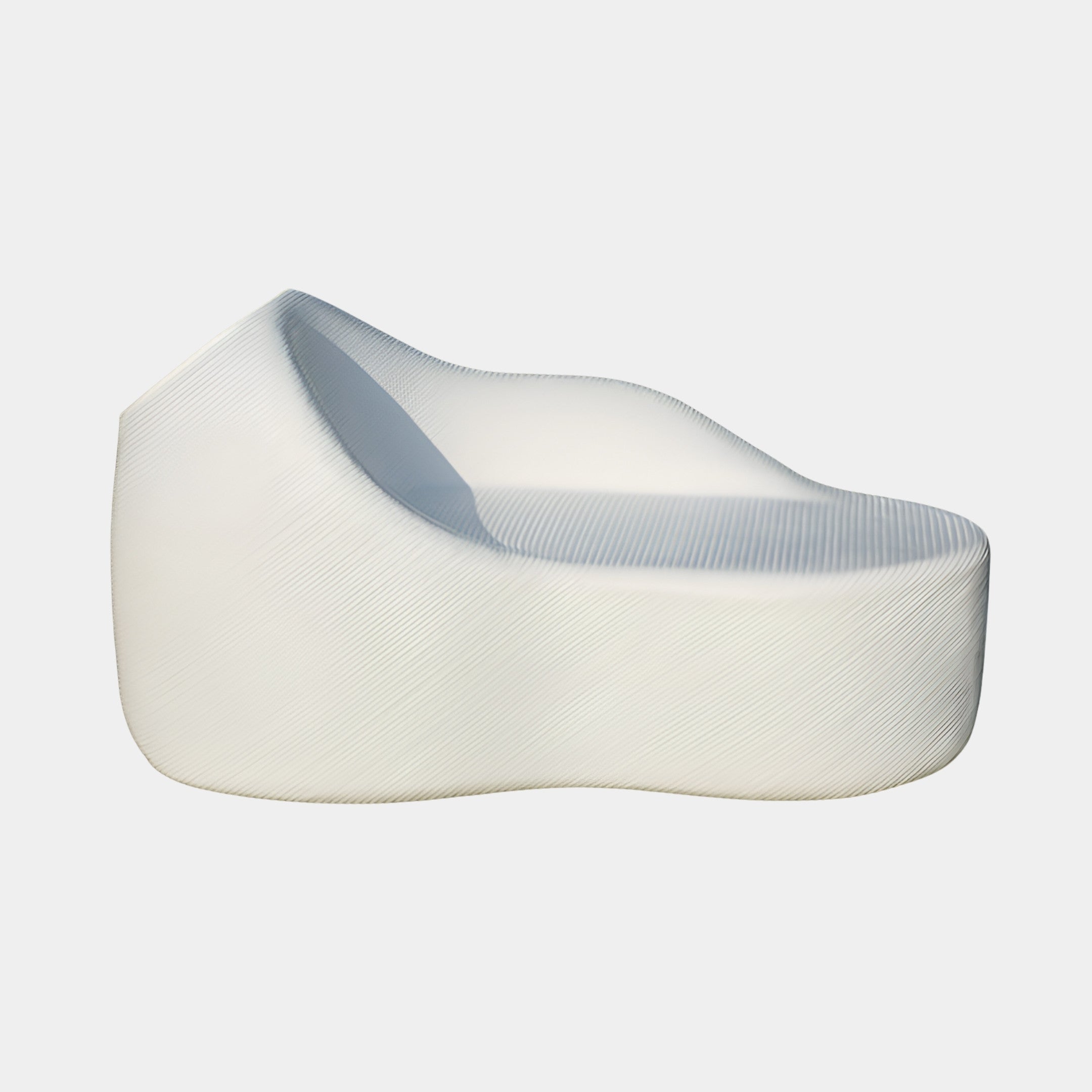 Hazestone White Organic Chaise - 150cm