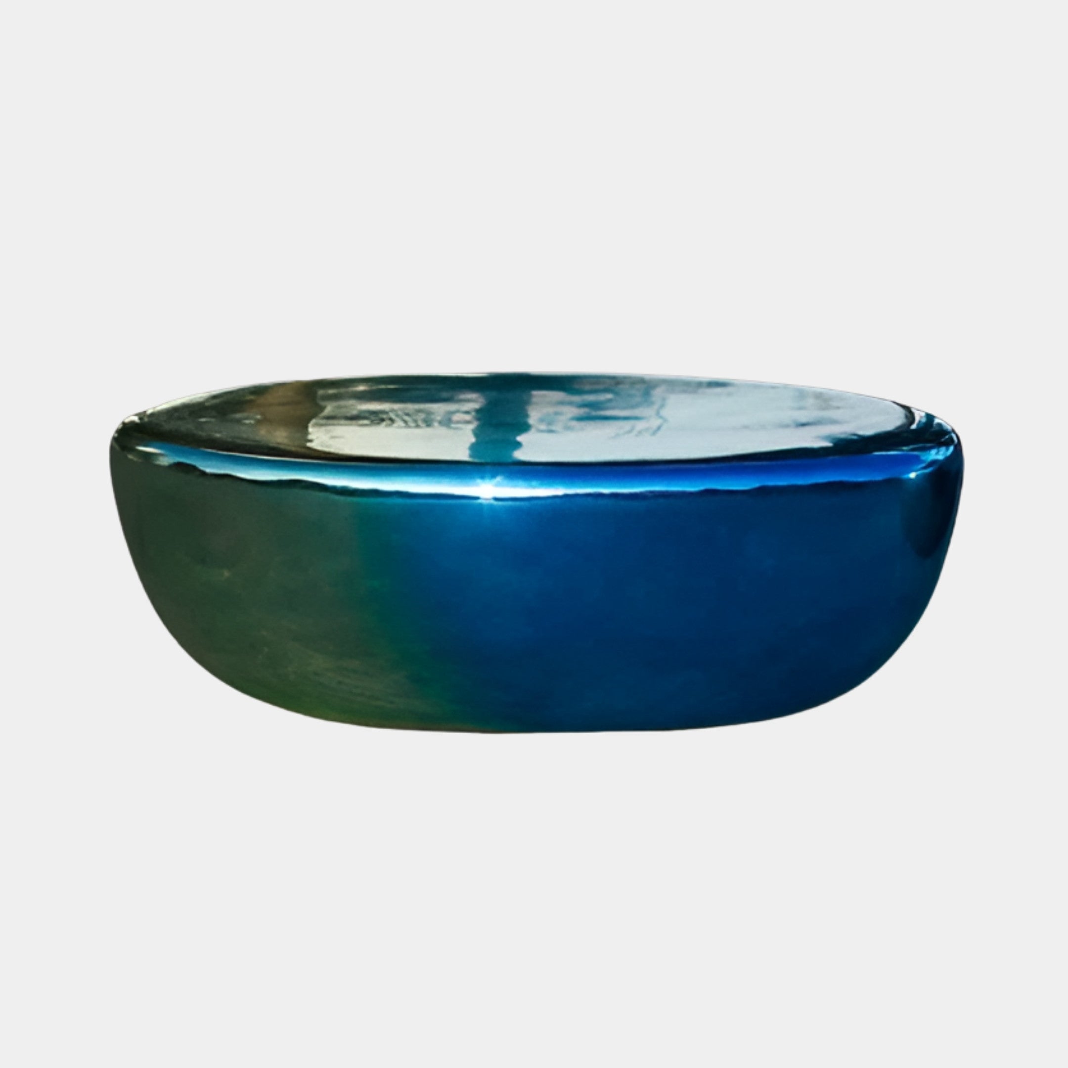 Hazewich Blue Oval Side Table - 135cm