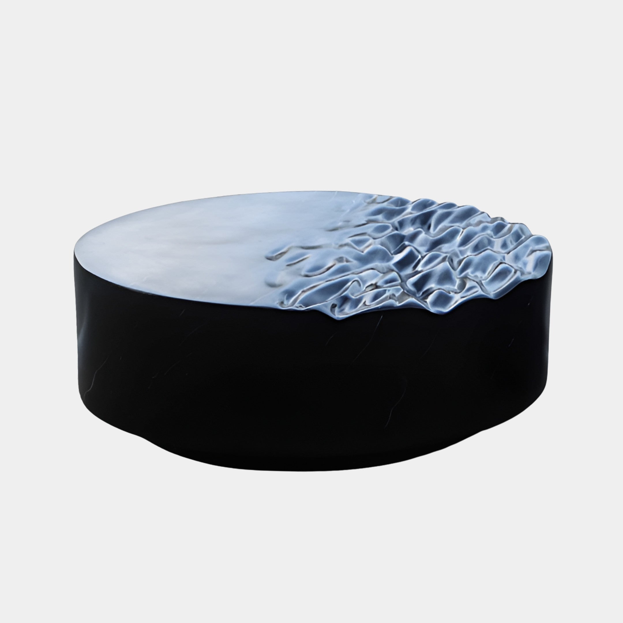 Holtbury Black Round Coffee Table - 101cm