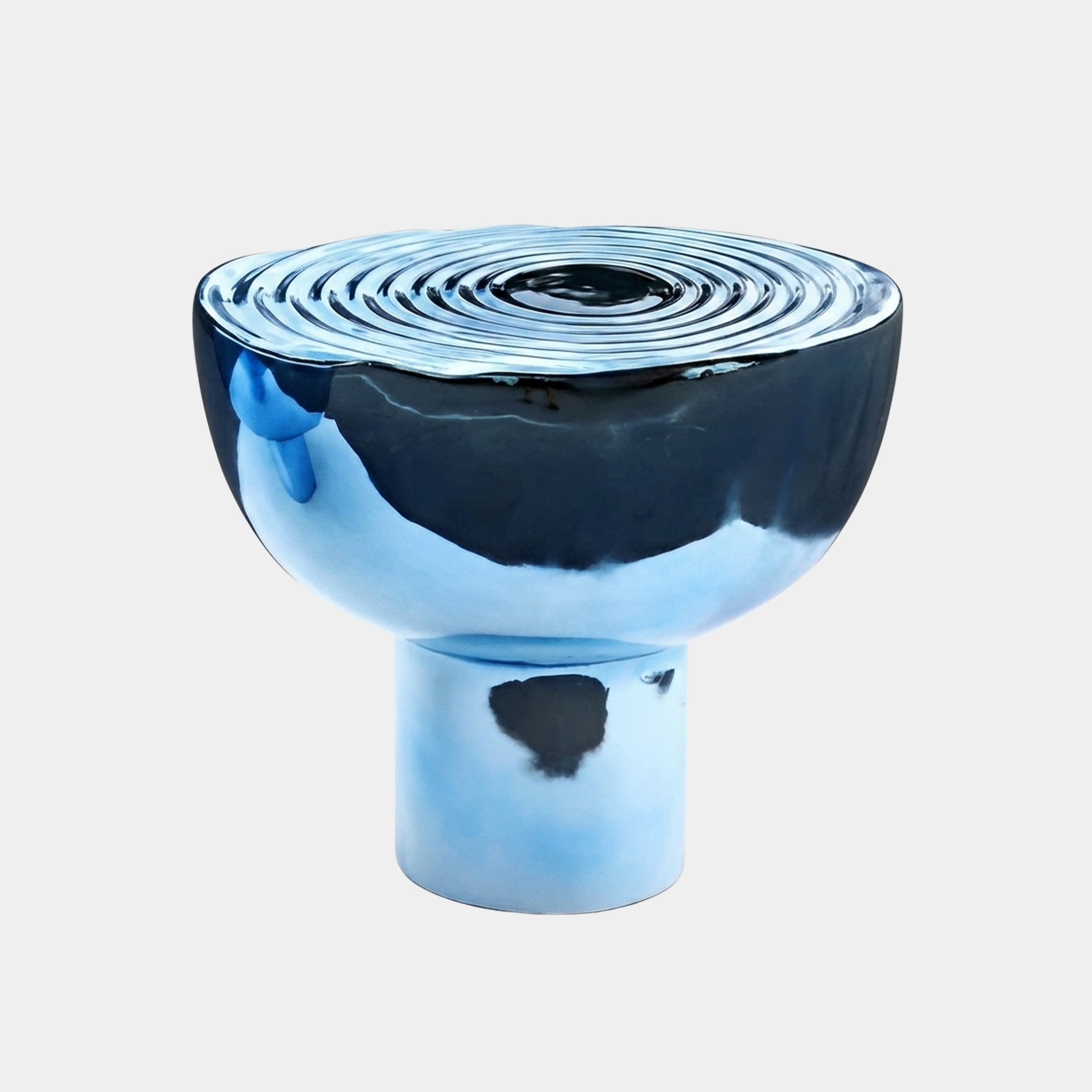 Kelborough Blue & Silver Side Table - 60cm