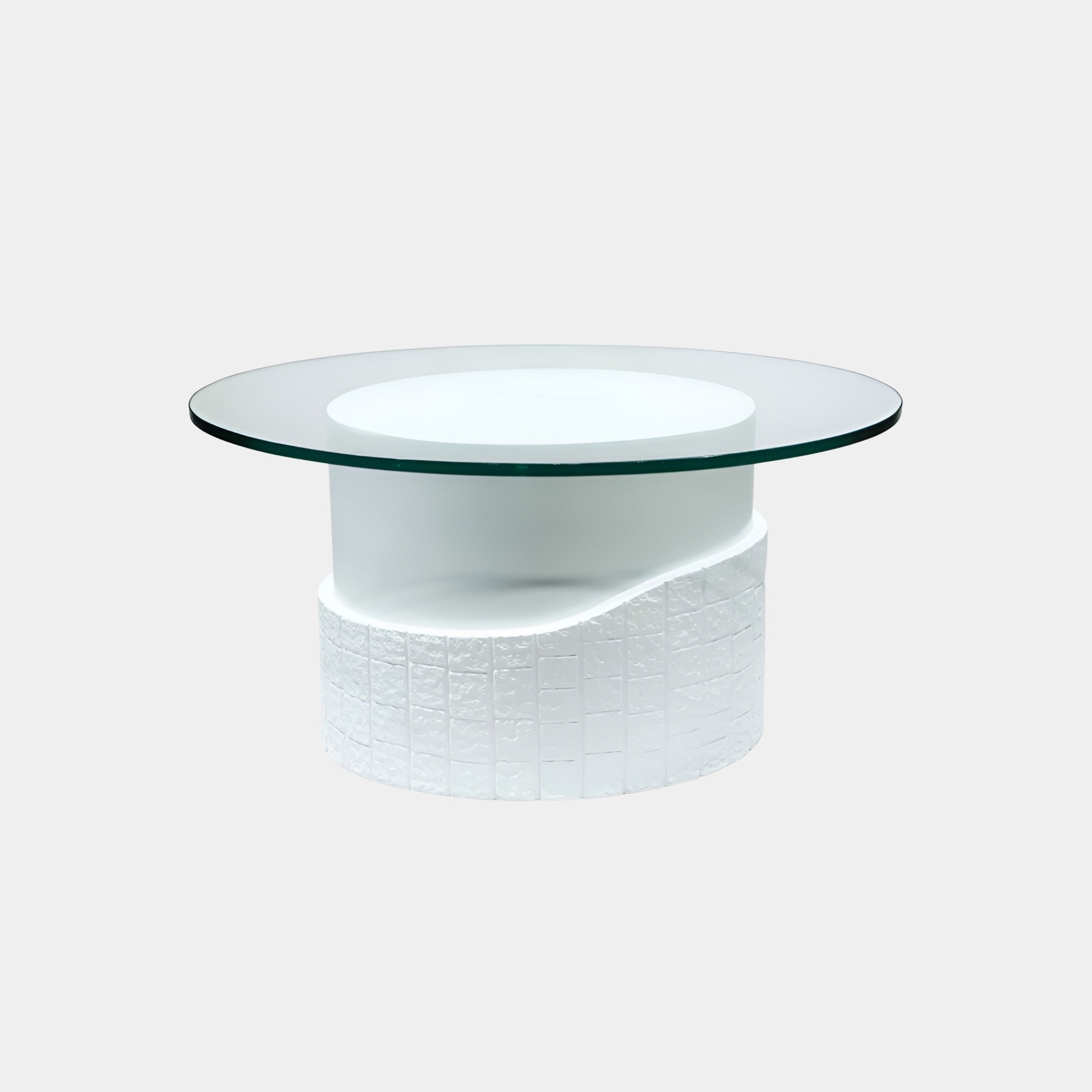 Kelcliffe White Round Coffee Table - 80cm