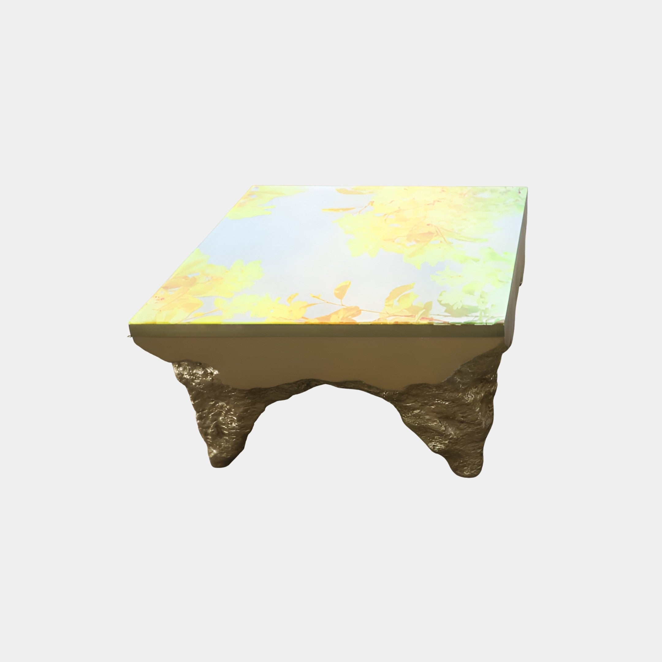 Langhall Gold & Green Side Table - 80cm