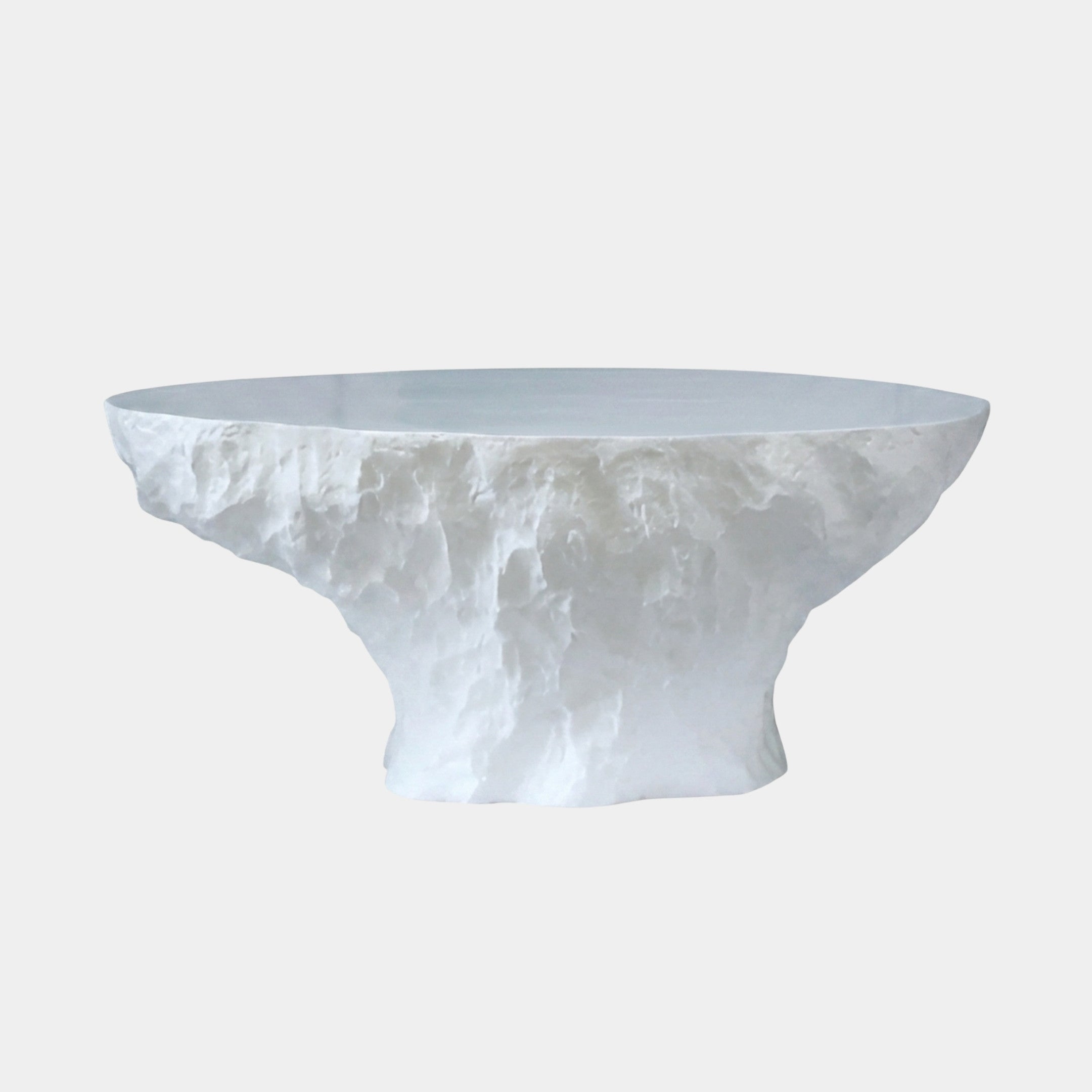 Marland White Pedestal Coffee Table - 95cm