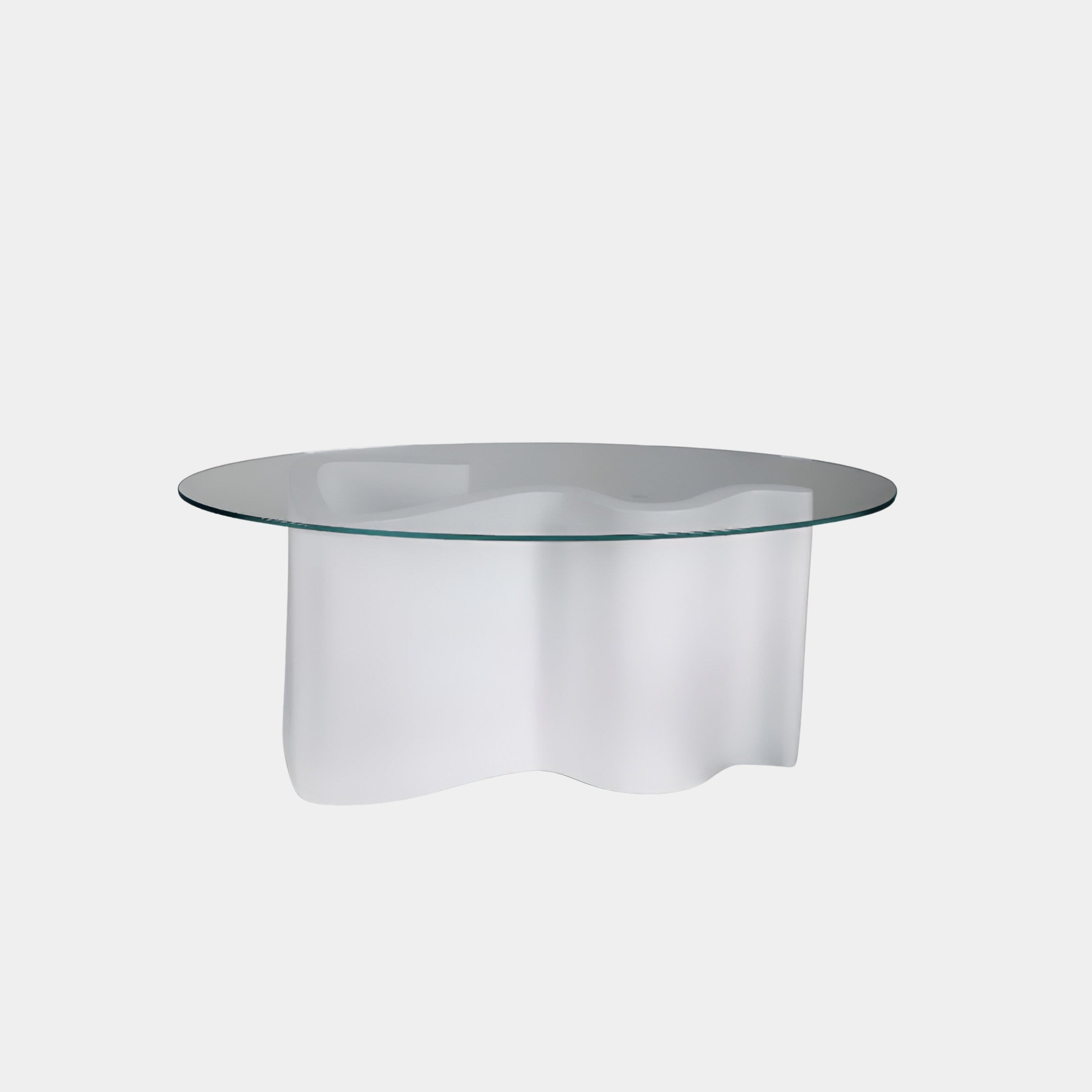 Melleigh White Wavy Console Table - 100cm