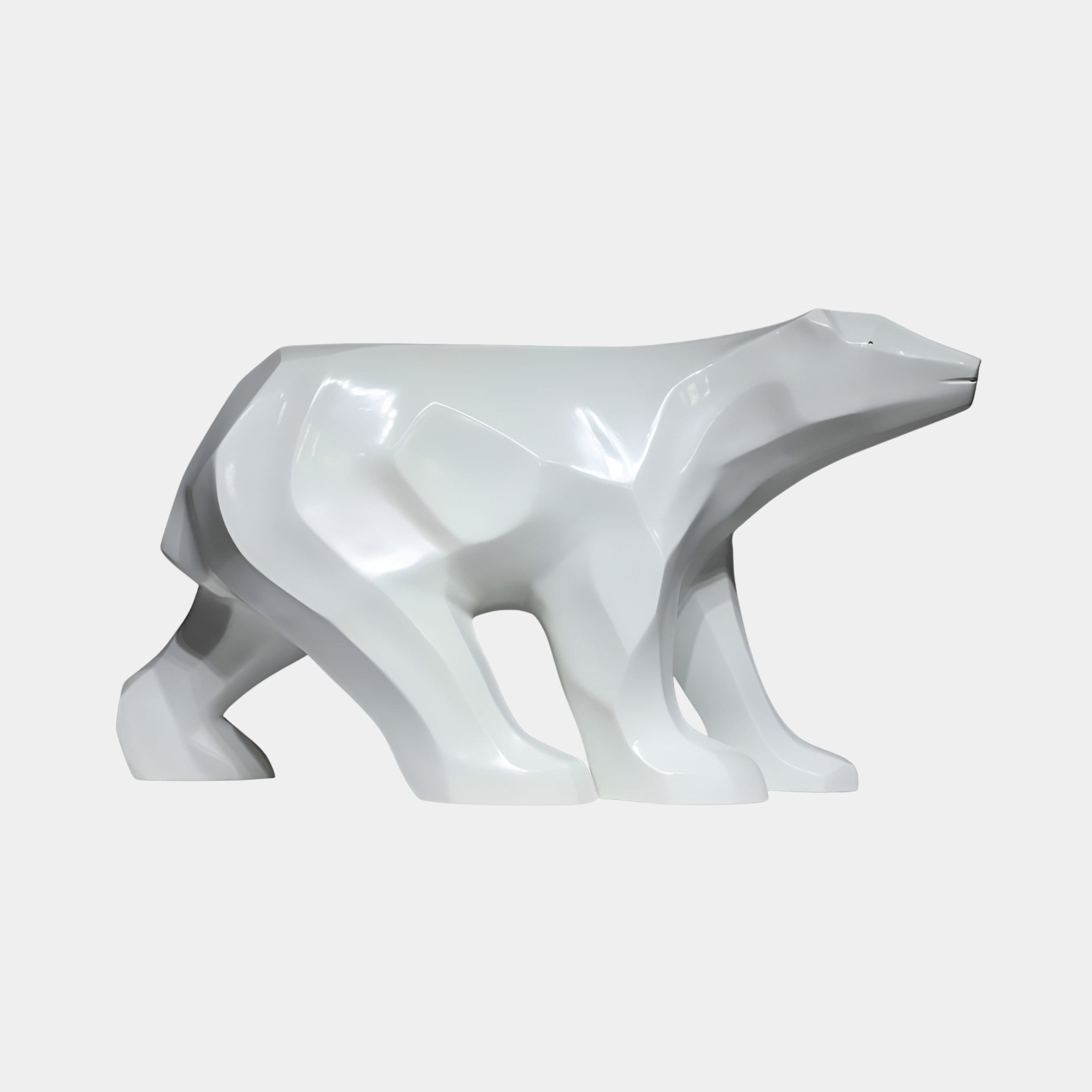 Melbrook White Polar Bear Sculpture - 91cm