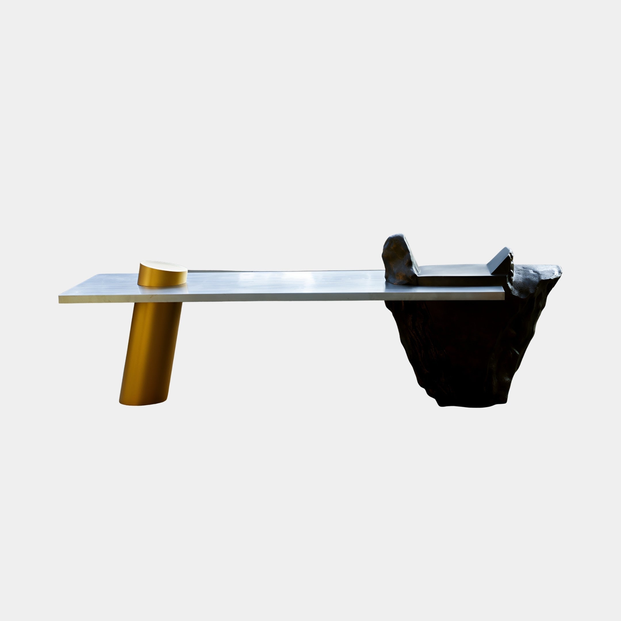 Ravenfield Black & Gold Side Table - 300cm