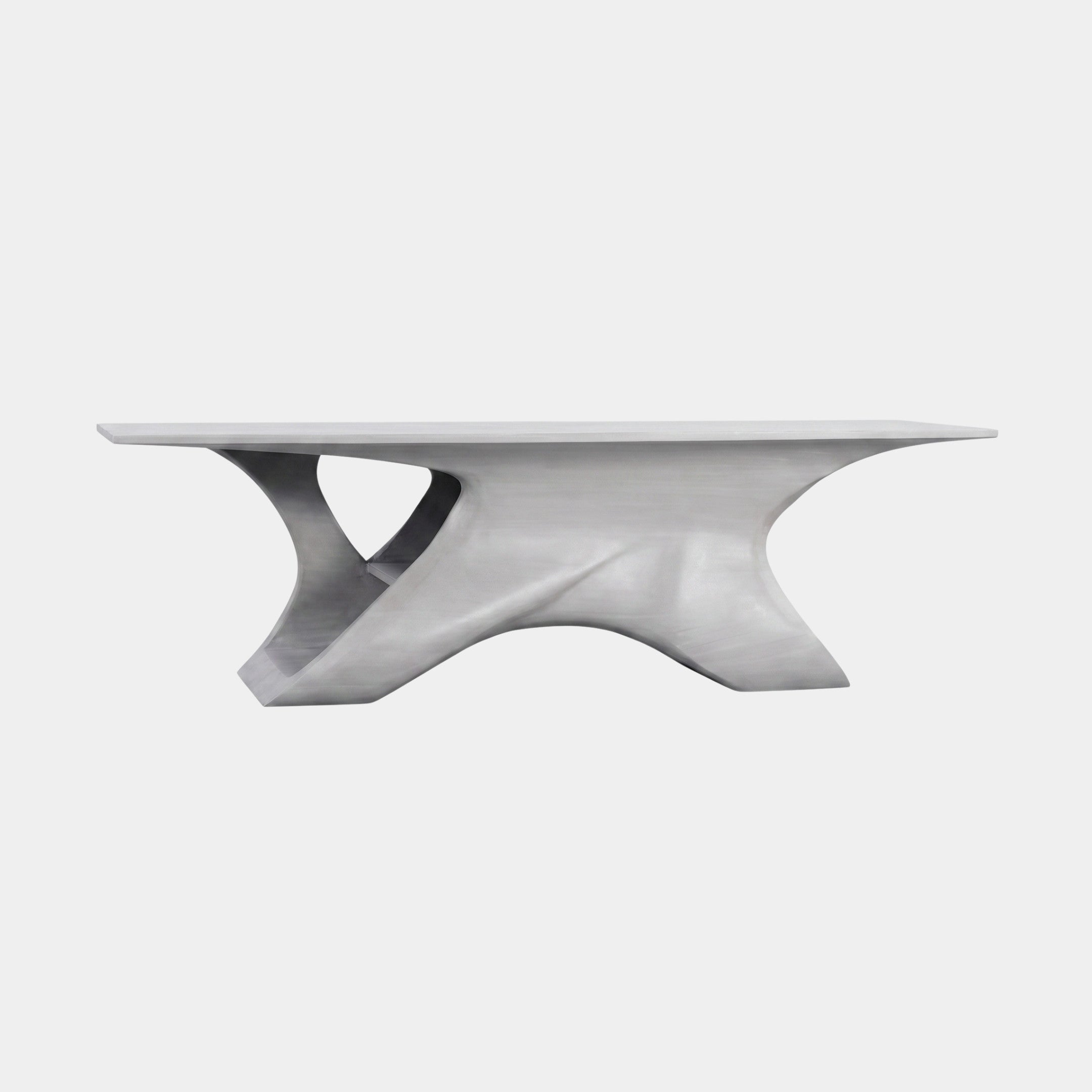 Ravenhurst White & Silver Console Table - 280cm