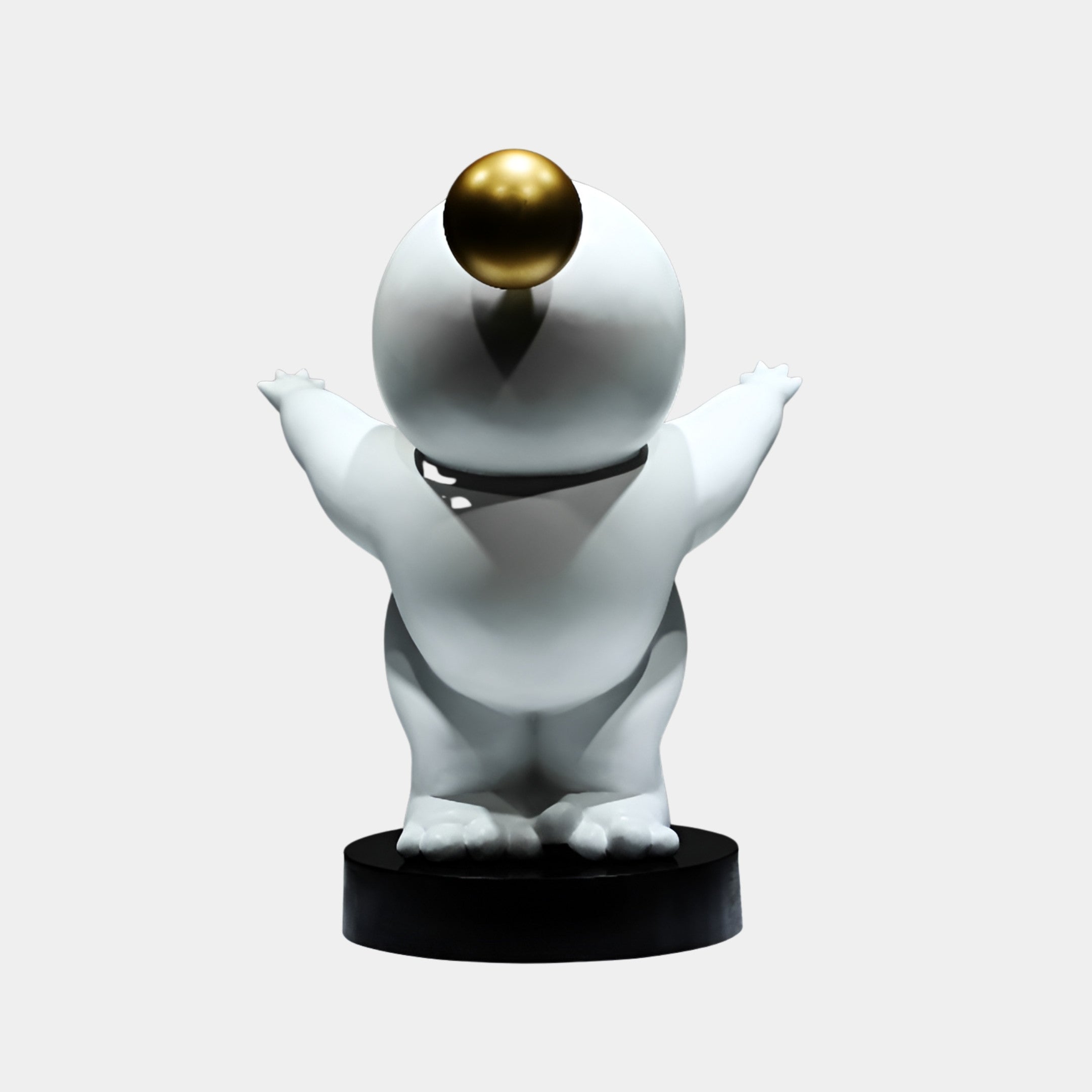 Ashwick White & Gold Figure Sculpture - 93cm
