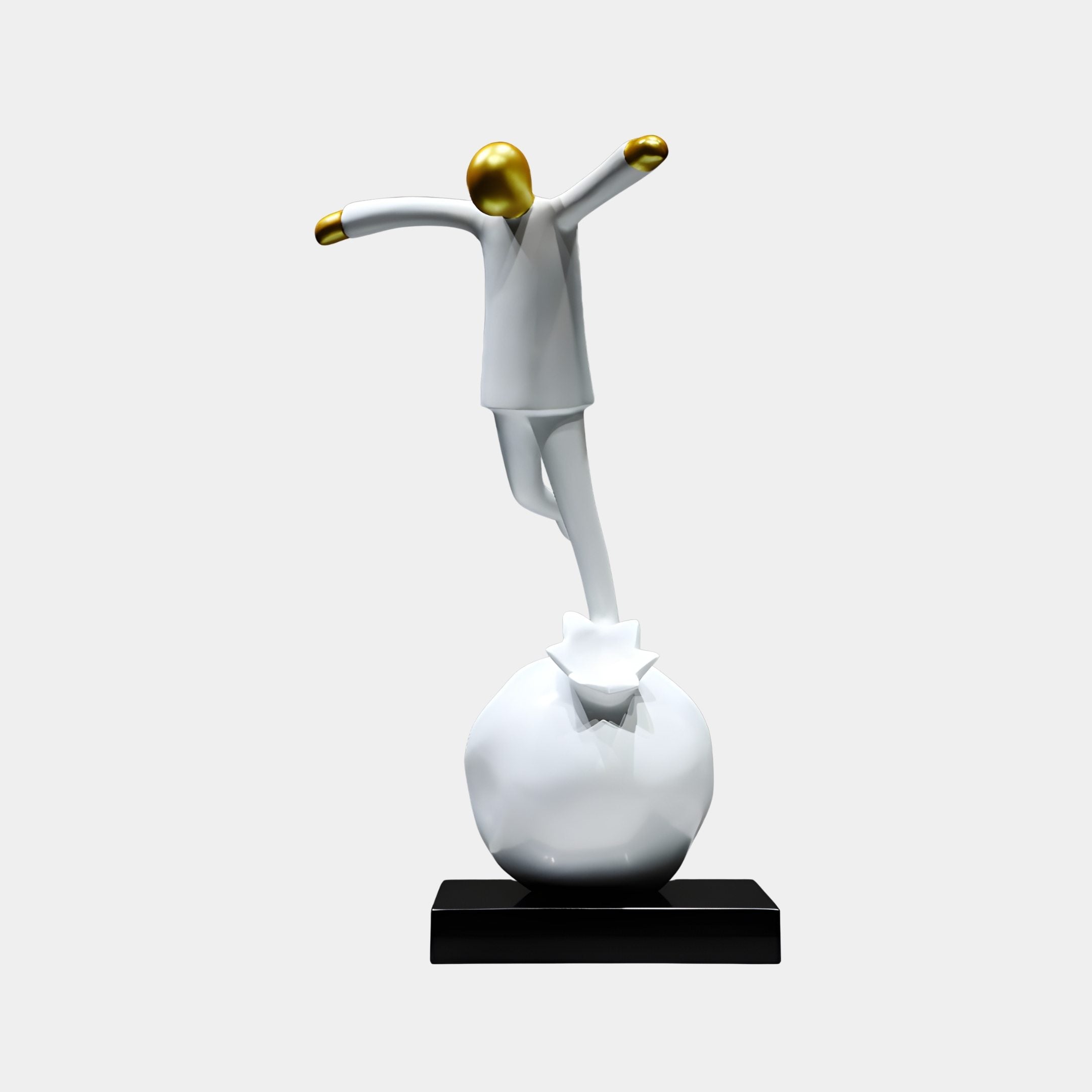 Ashdon White Figure Sculpture - 86cm