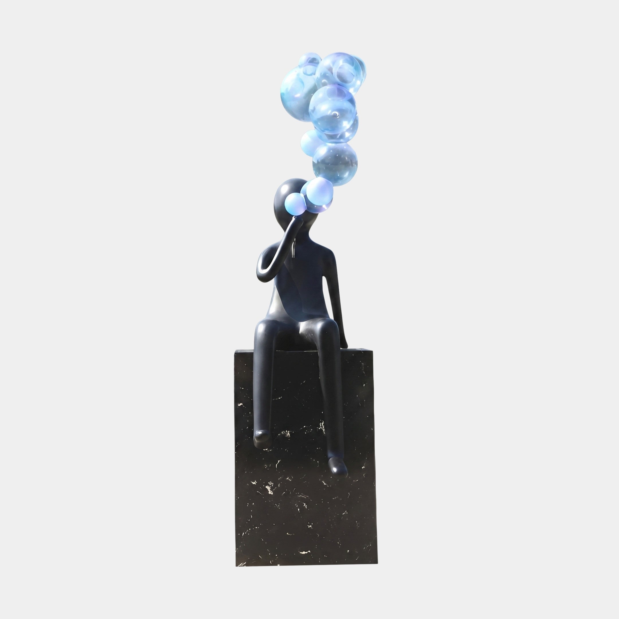 Ashwold Bronze & Black Figure Sculpture - 94cm