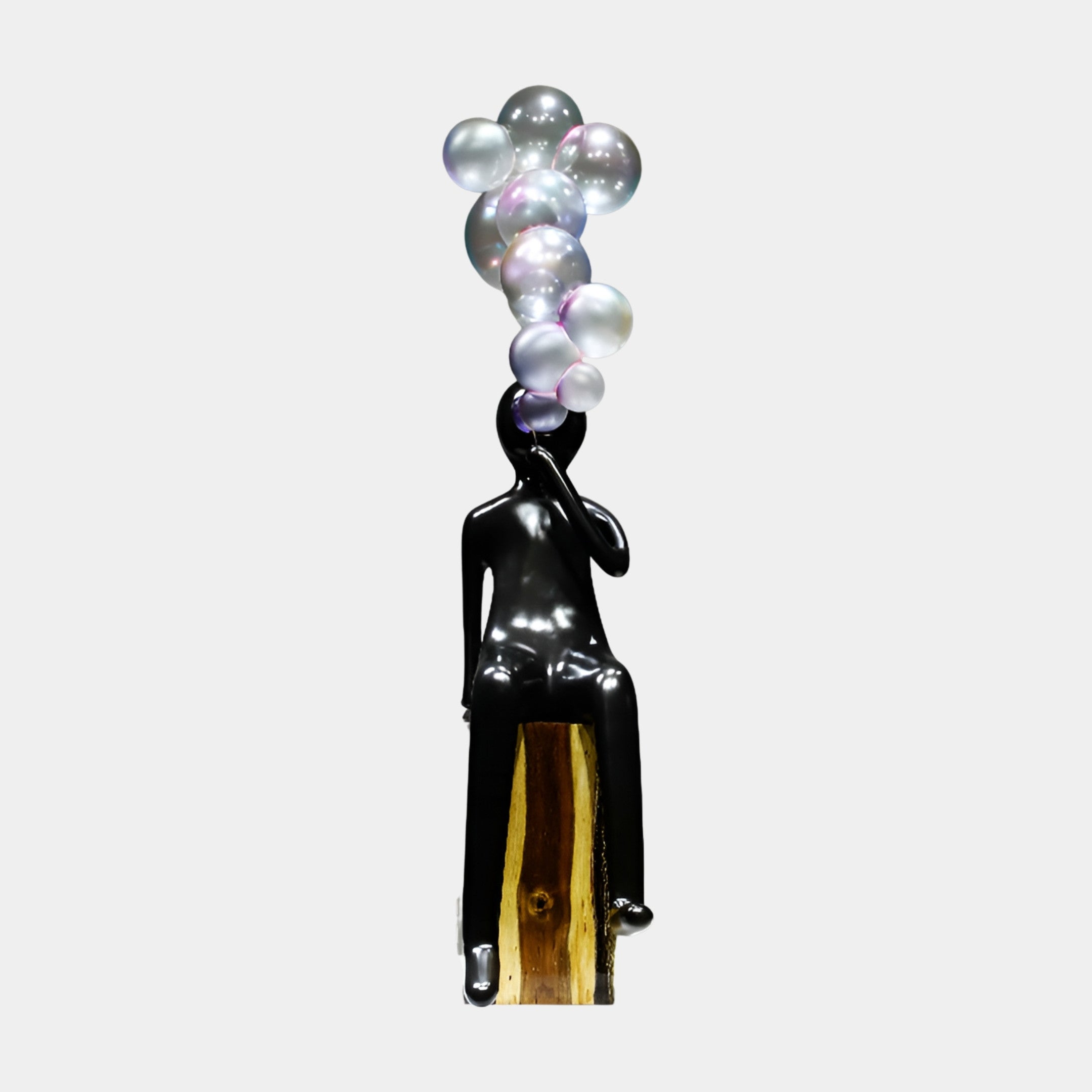 Ashbeck Black & White Figure Sculpture - 140cm