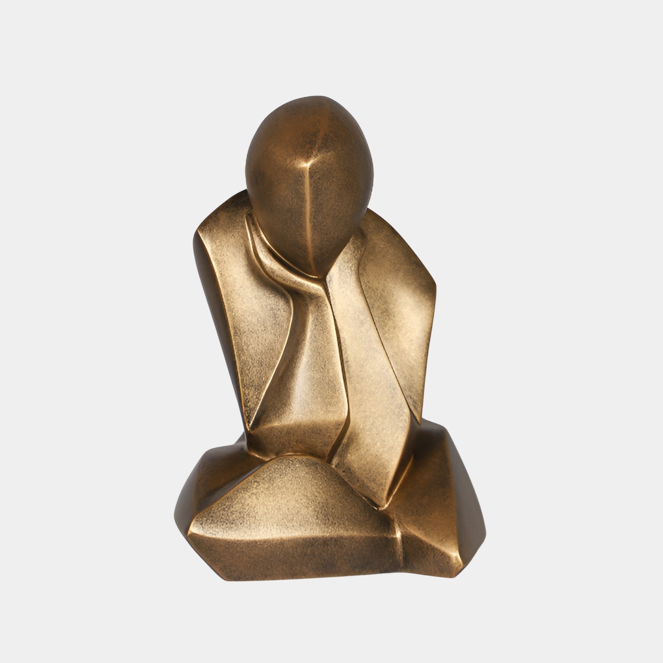 Ashgate Bronze & Beige Bust Sculpture - 35cm