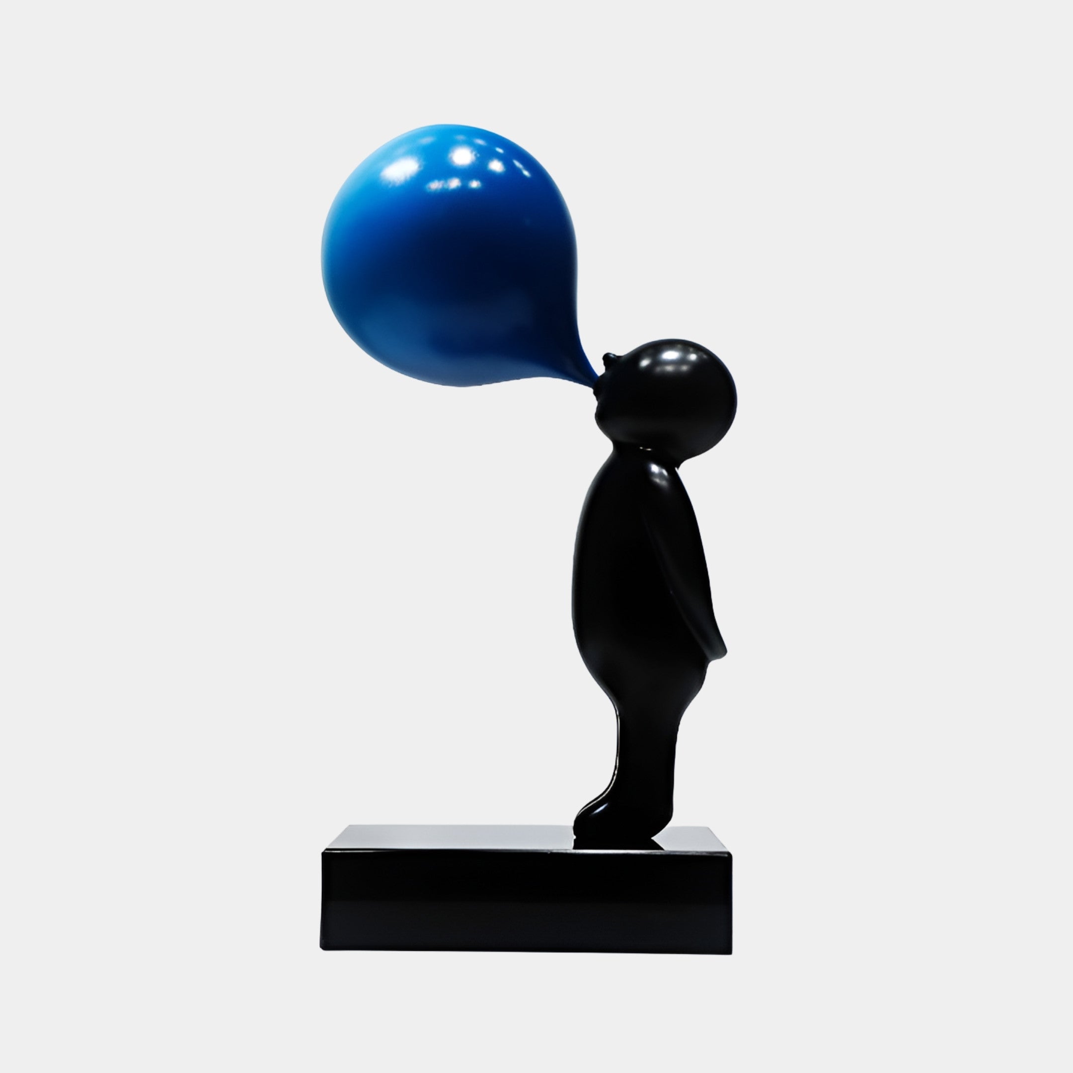 Bramley Black & Blue Child Sculpture - 53cm