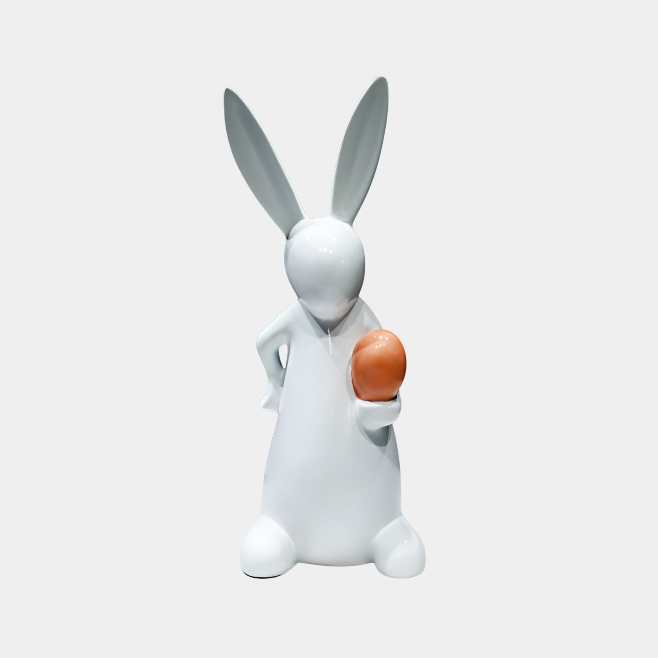 Bramstead White Rabbit Sculpture - 87cm