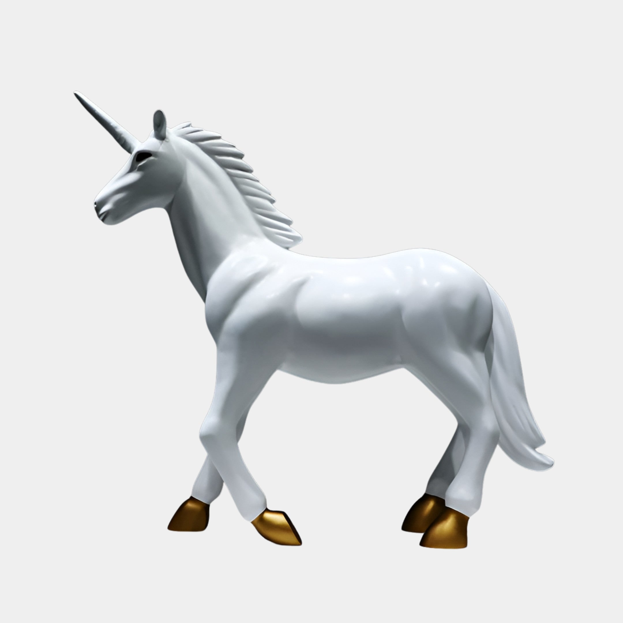 Bramdale White Unicorn Sculpture - 83cm