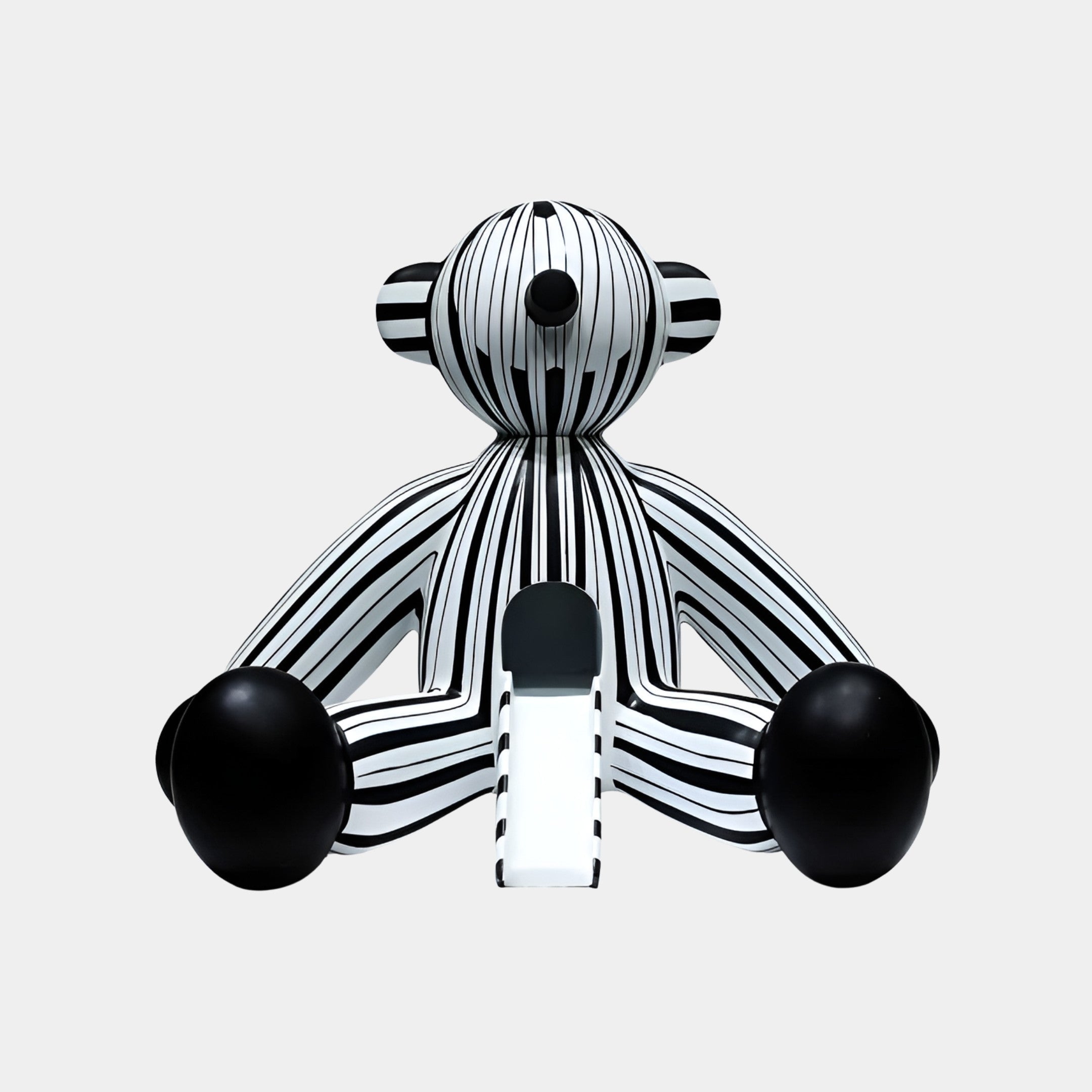 Brookley Black & White Creature Sculpture - 100cm