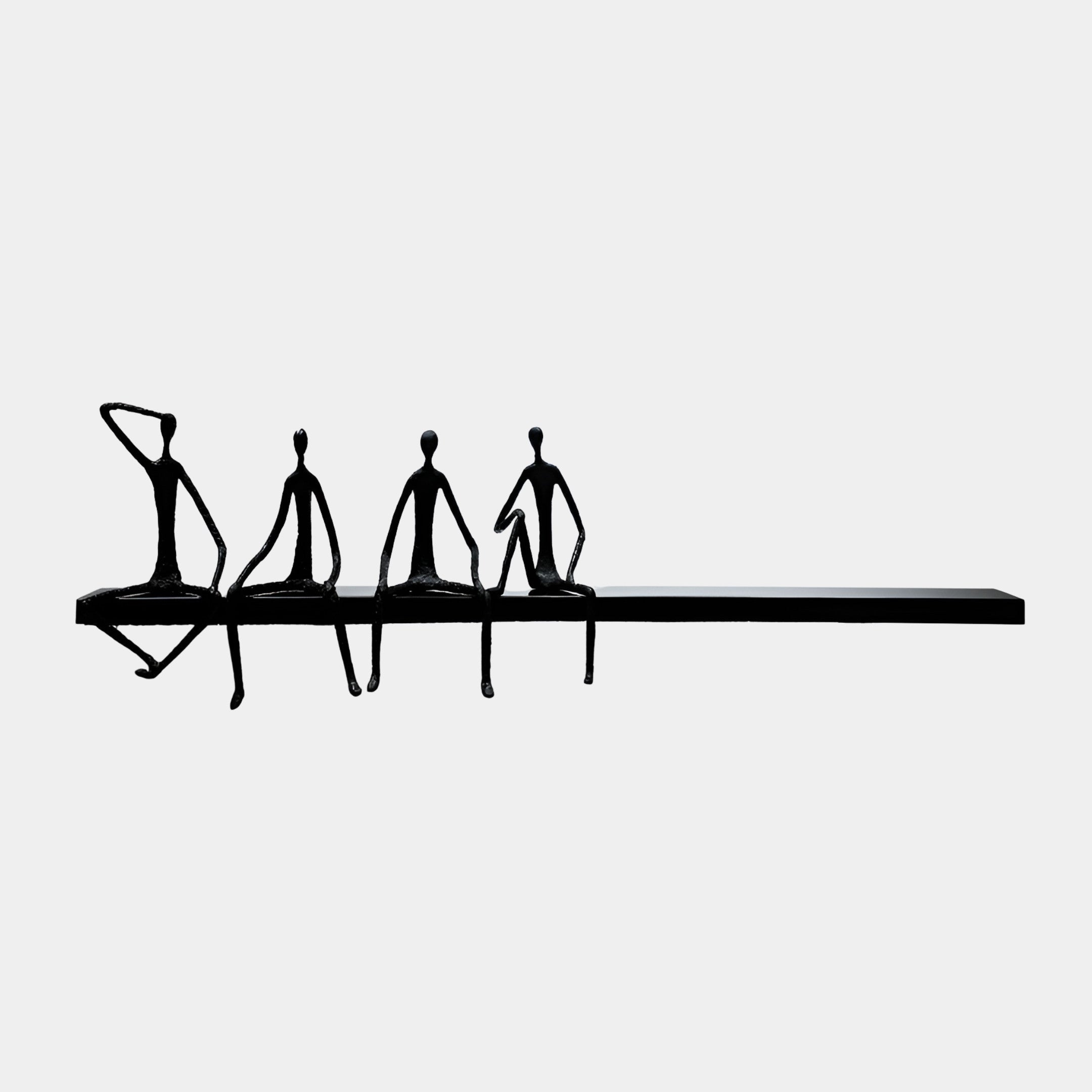 Brookgrove Black Figures Sculpture - 49cm