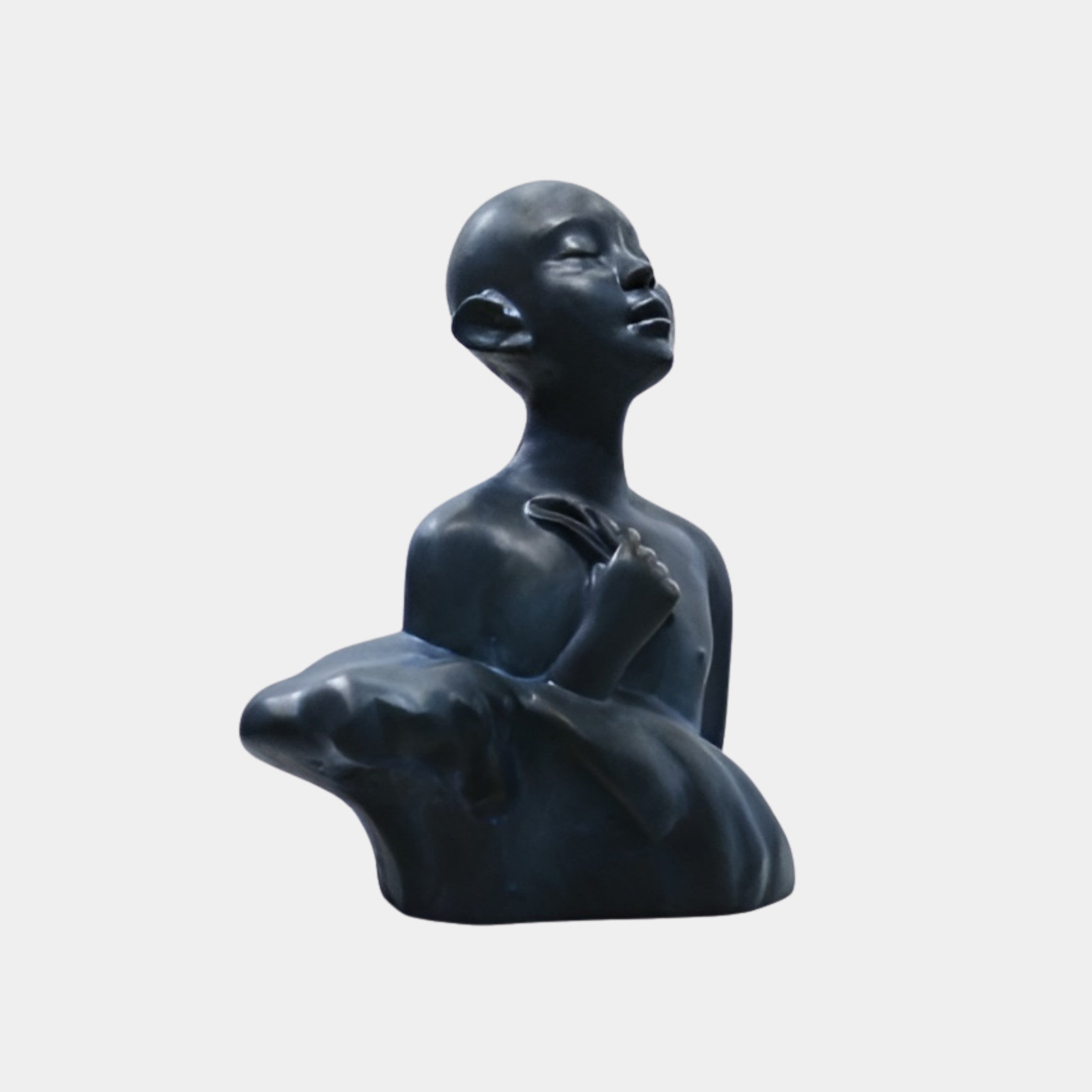 Burnfield Black Bust Sculpture - 62cm