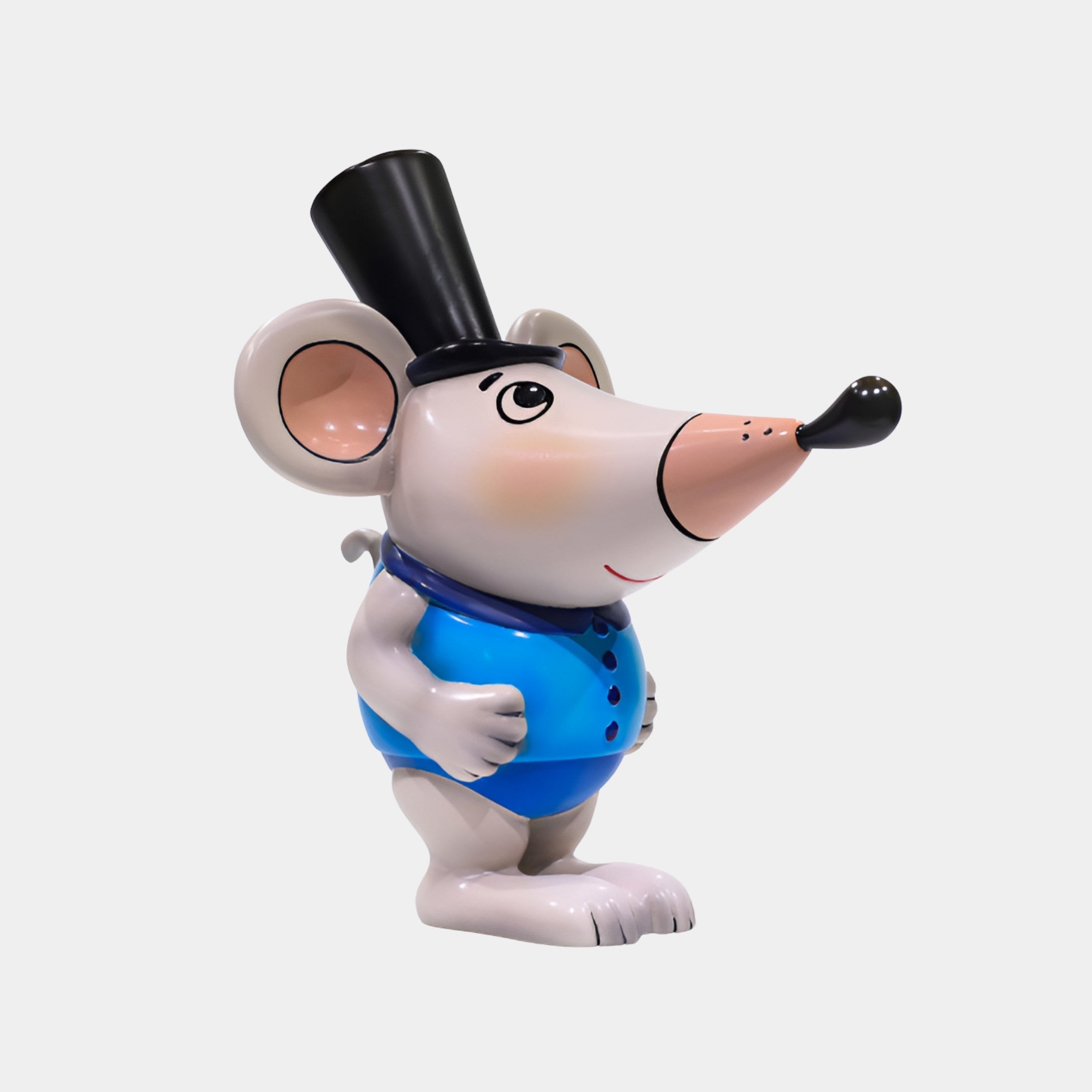 Burnford Blue & White Mouse Sculpture - 40cm