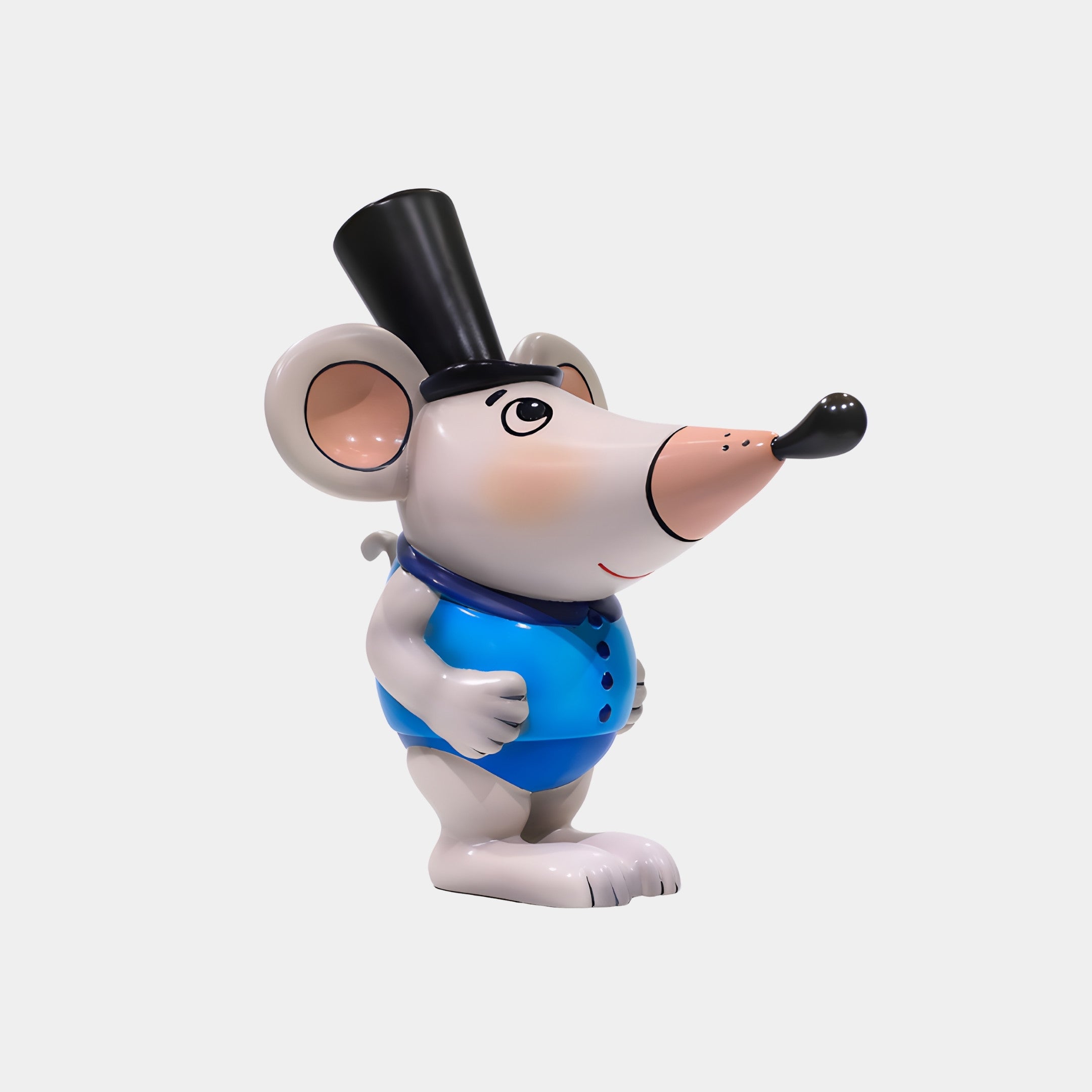 Burndon White Mouse Sculpture - 17cm