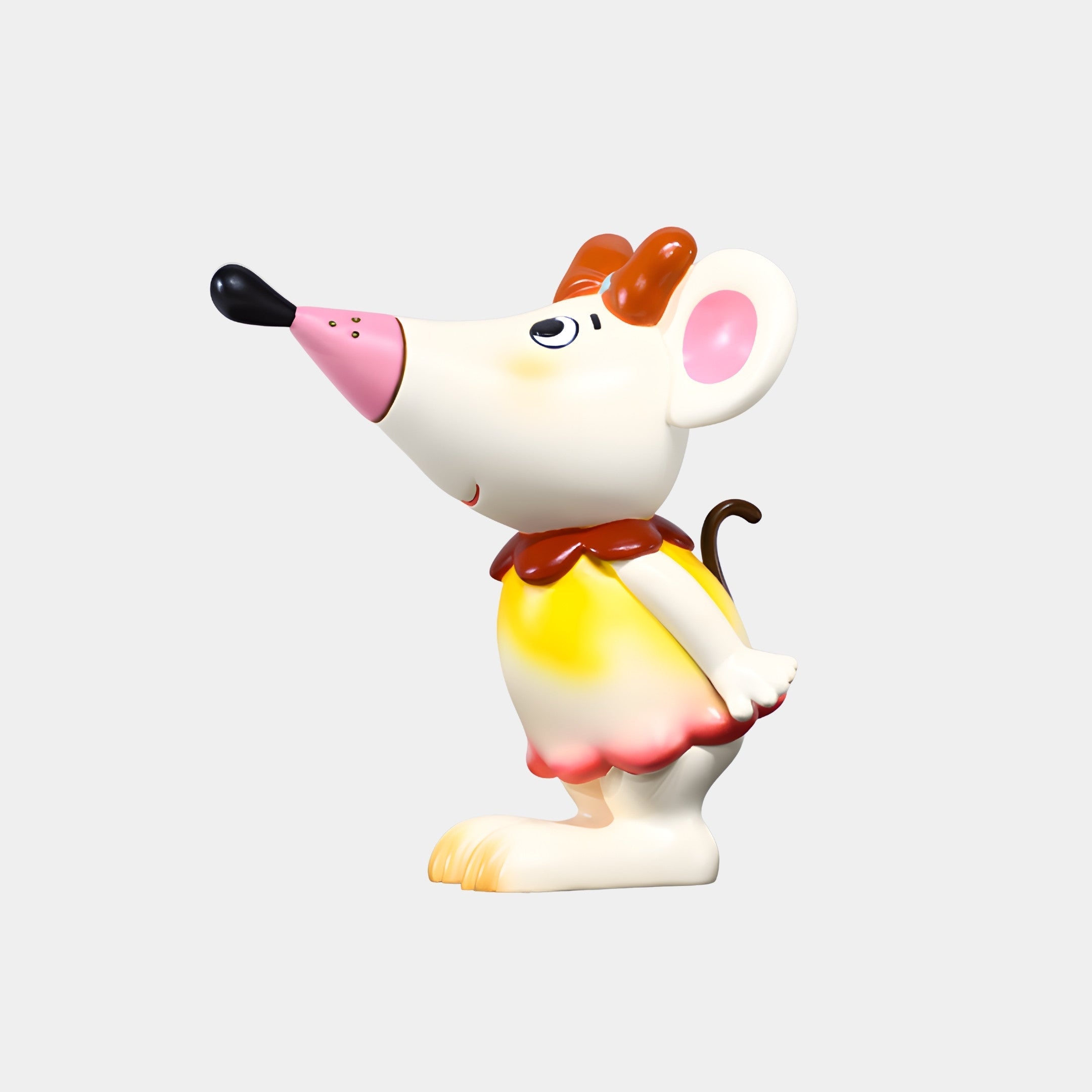 Burnmere Yellow Figure Sculpture - 18cm