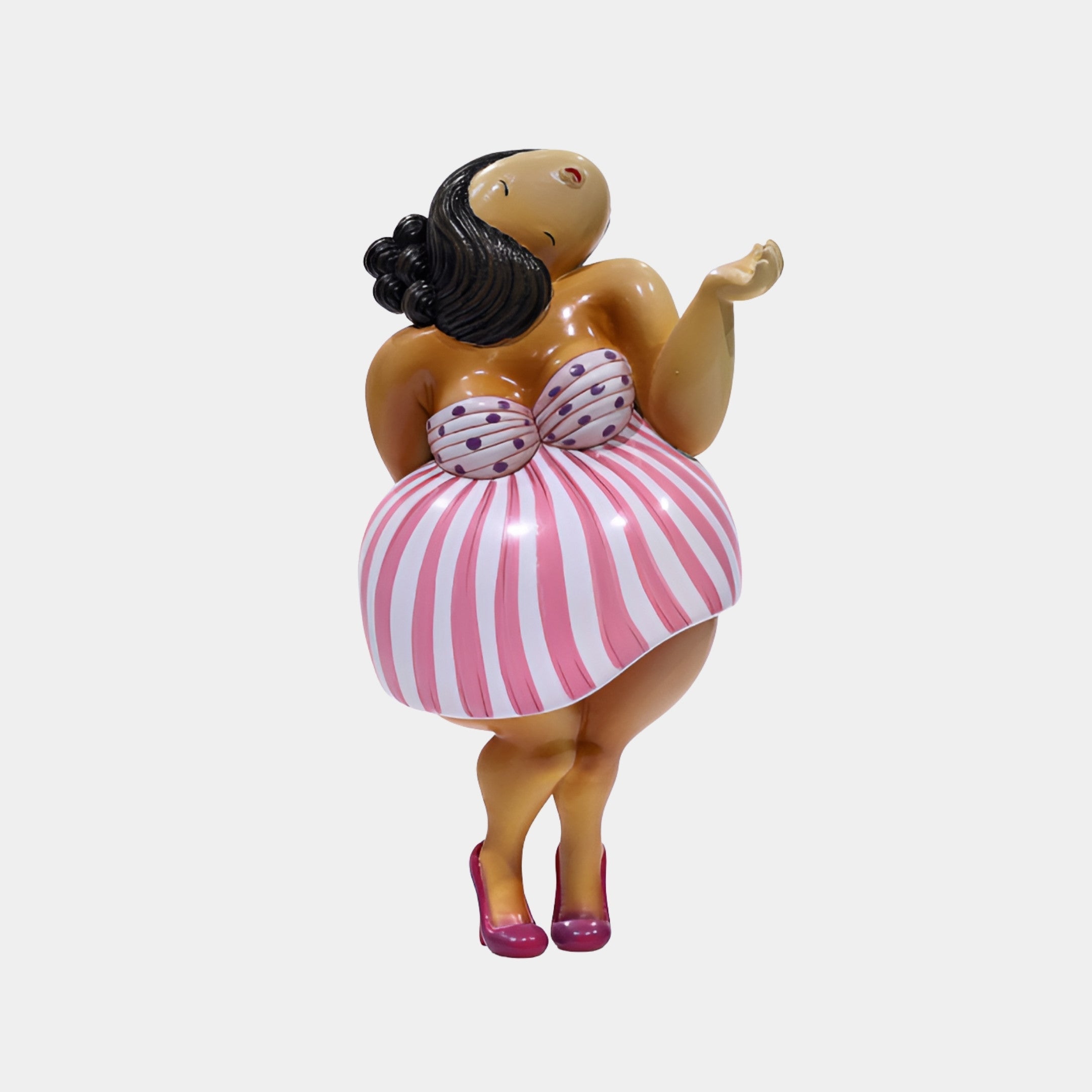 Burnridge Pink Woman Sculpture - 40cm