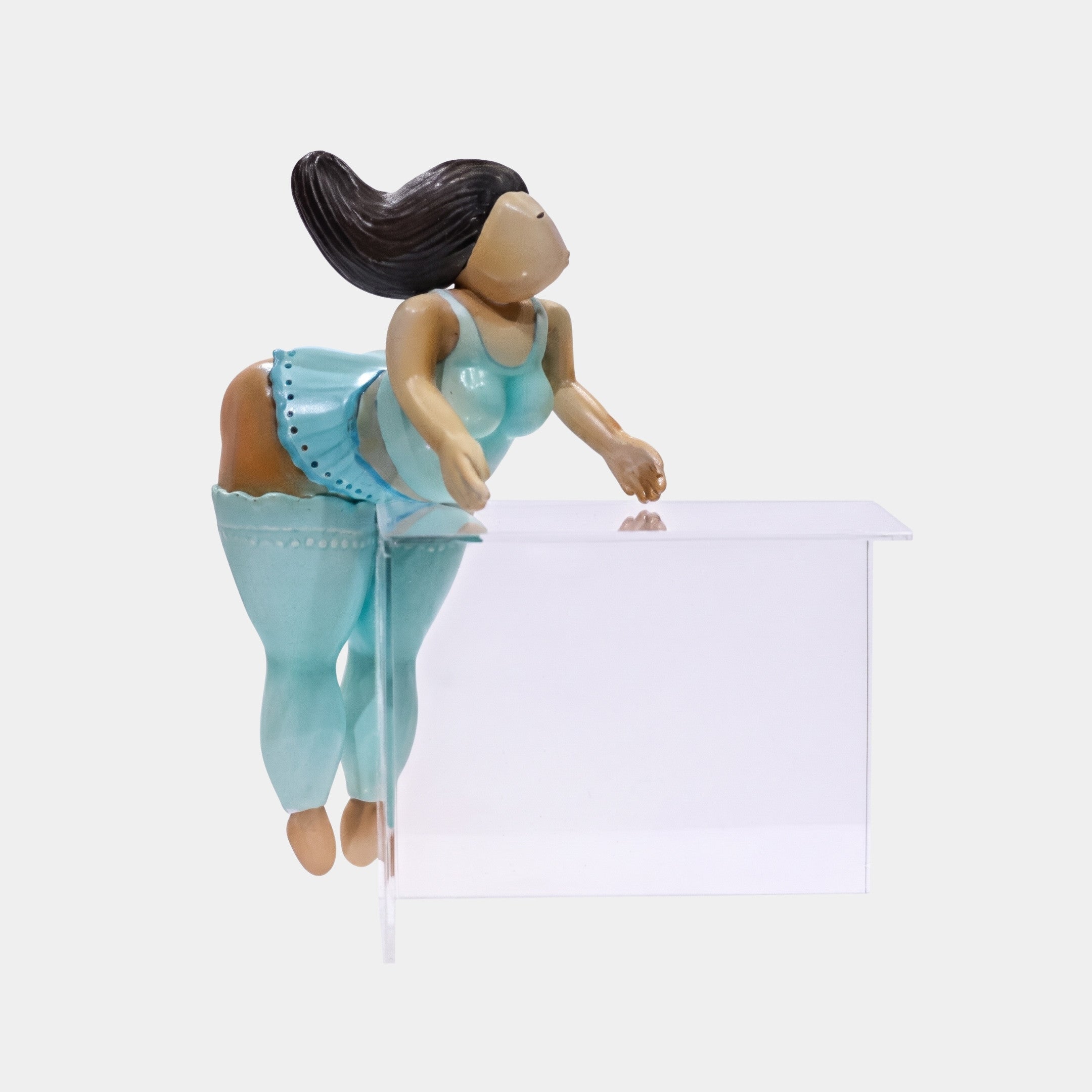Caldton Blue Figure Sculpture - 41cm