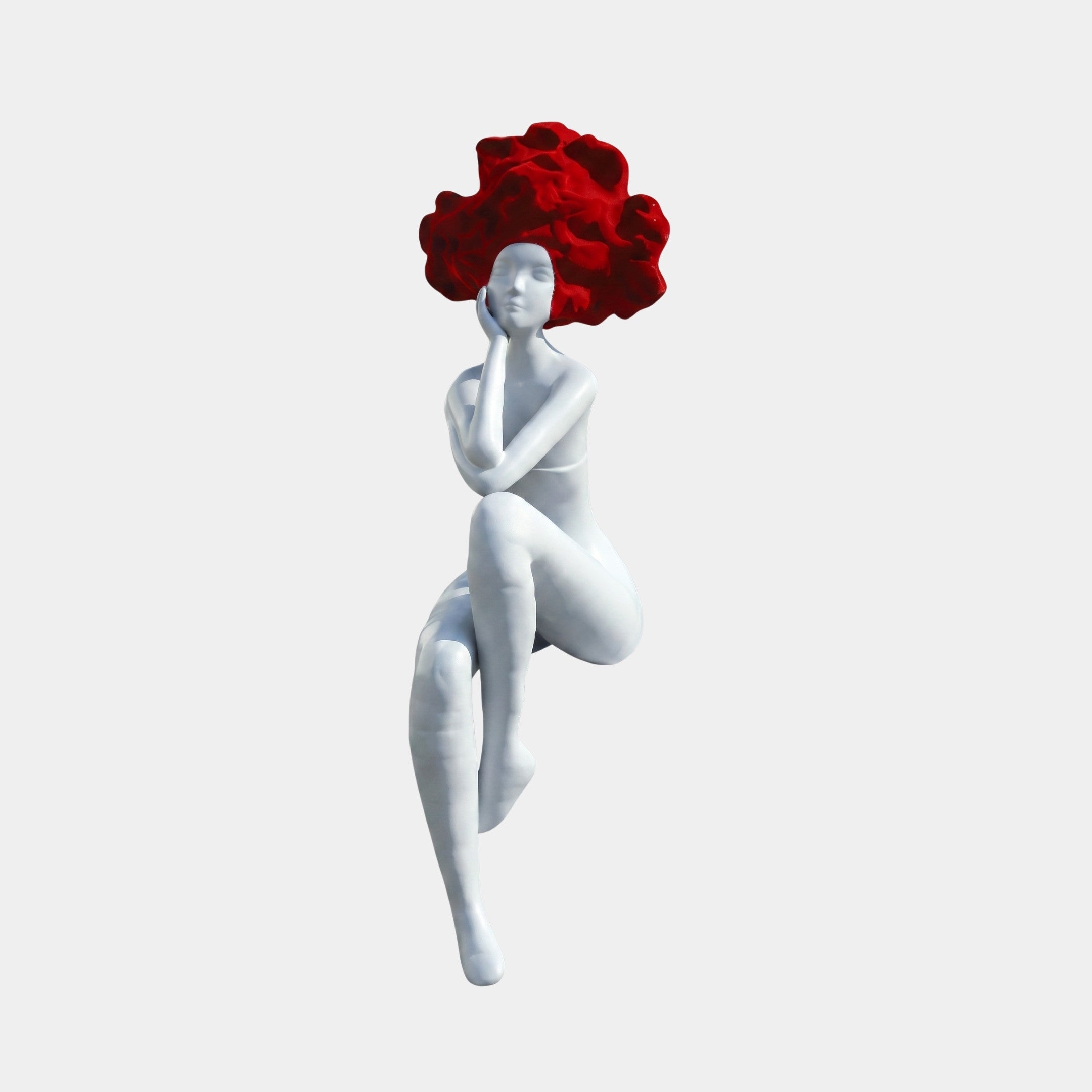 Caldstead Red & White Figure Sculpture - 120cm