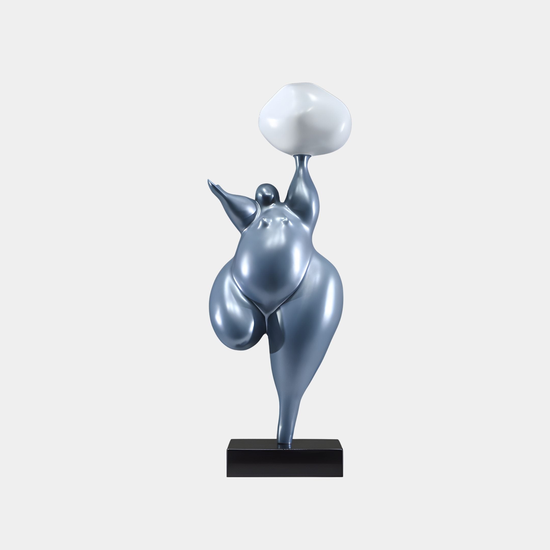 Cranthorpe Silver Figure Sculpture - 81cm