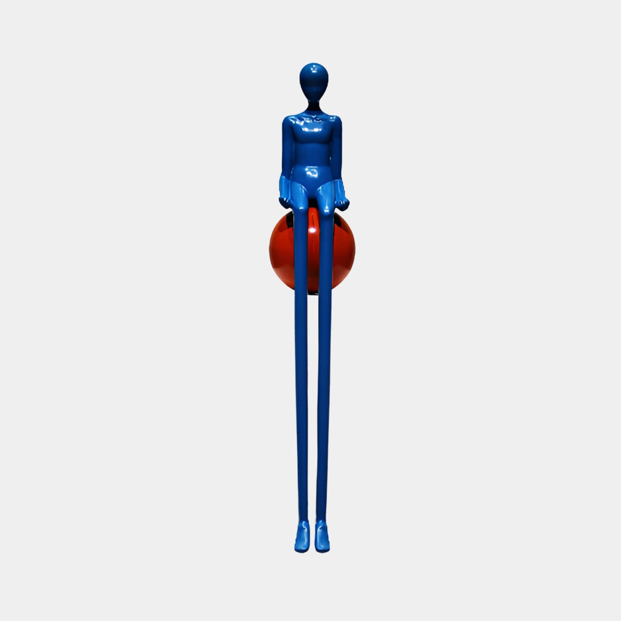 Crandon Blue & Red Figure Sculpture - 151cm