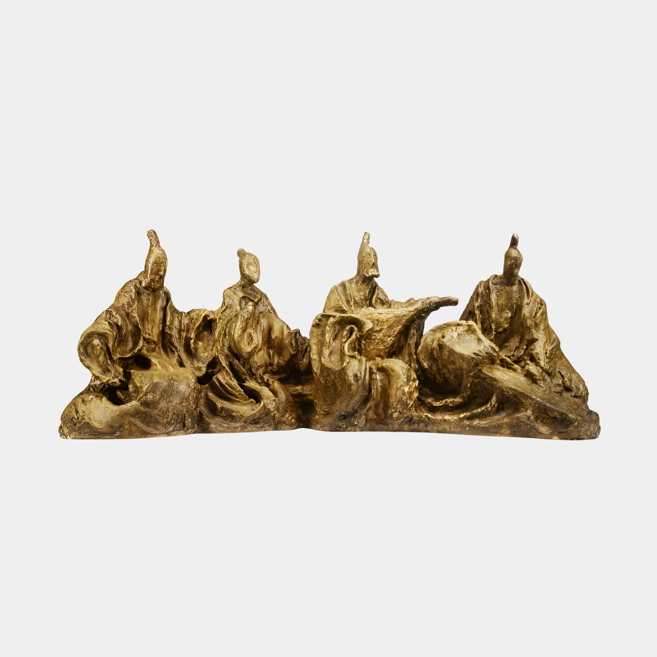 Cranridge Bronze Lions Sculpture - 81cm