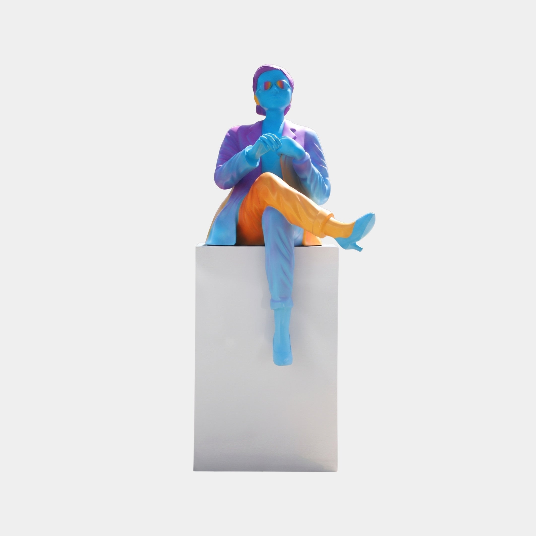 Dunworth Blue & White Figure Sculpture - 280cm