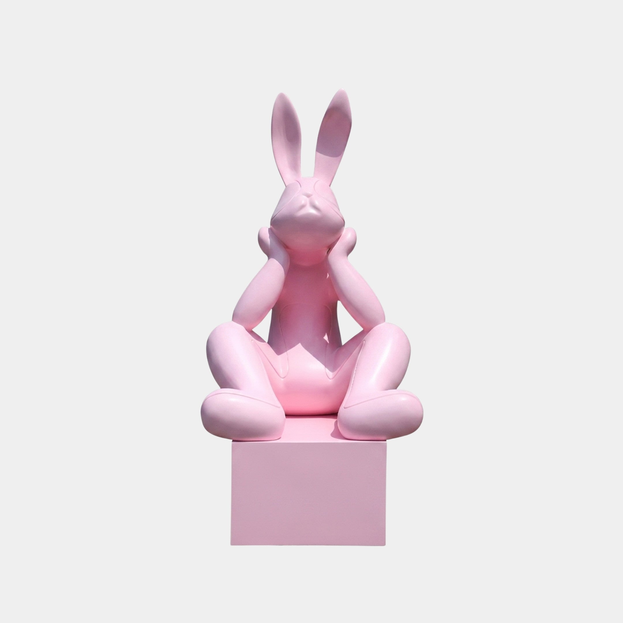 Duncombe Pink Rabbit Sculpture - 190cm