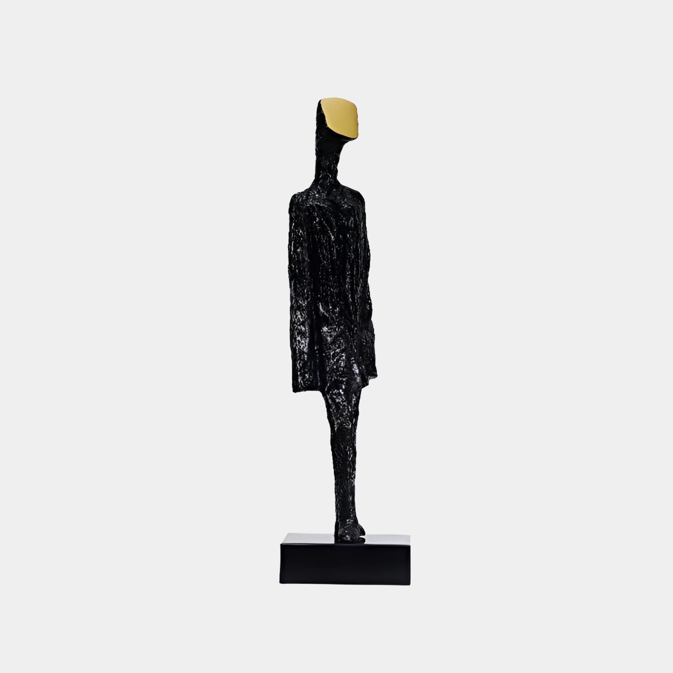 Dunwold Black & Gold Figure Sculpture - 74cm