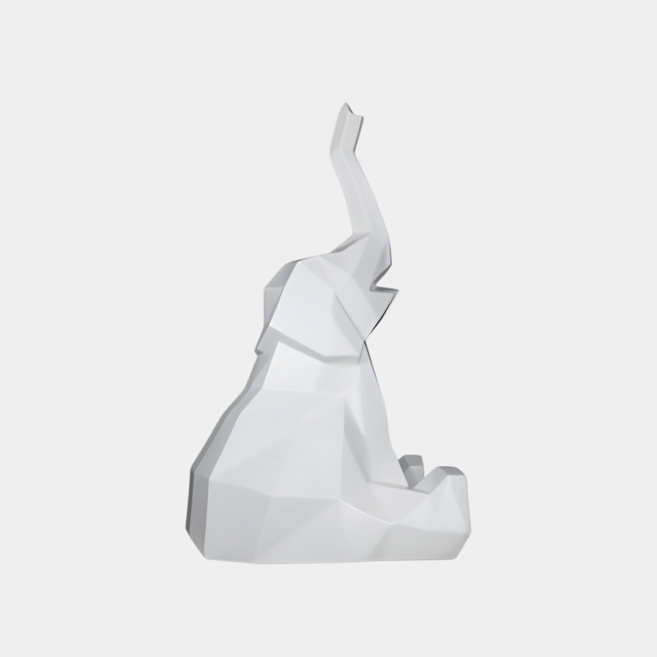 Eldwood White Elephant Sculpture - 130cm