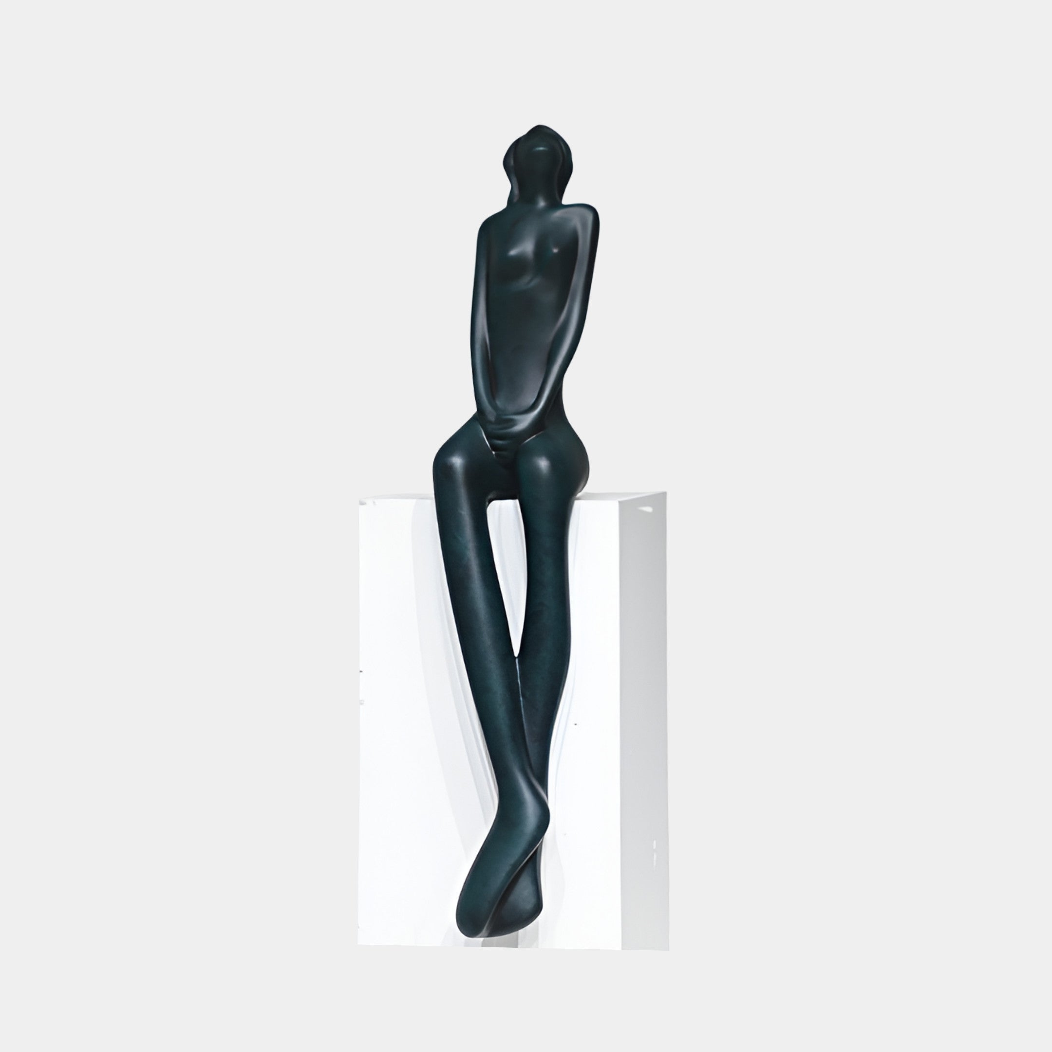 Fenford Black & Green Figure Sculpture - 87cm