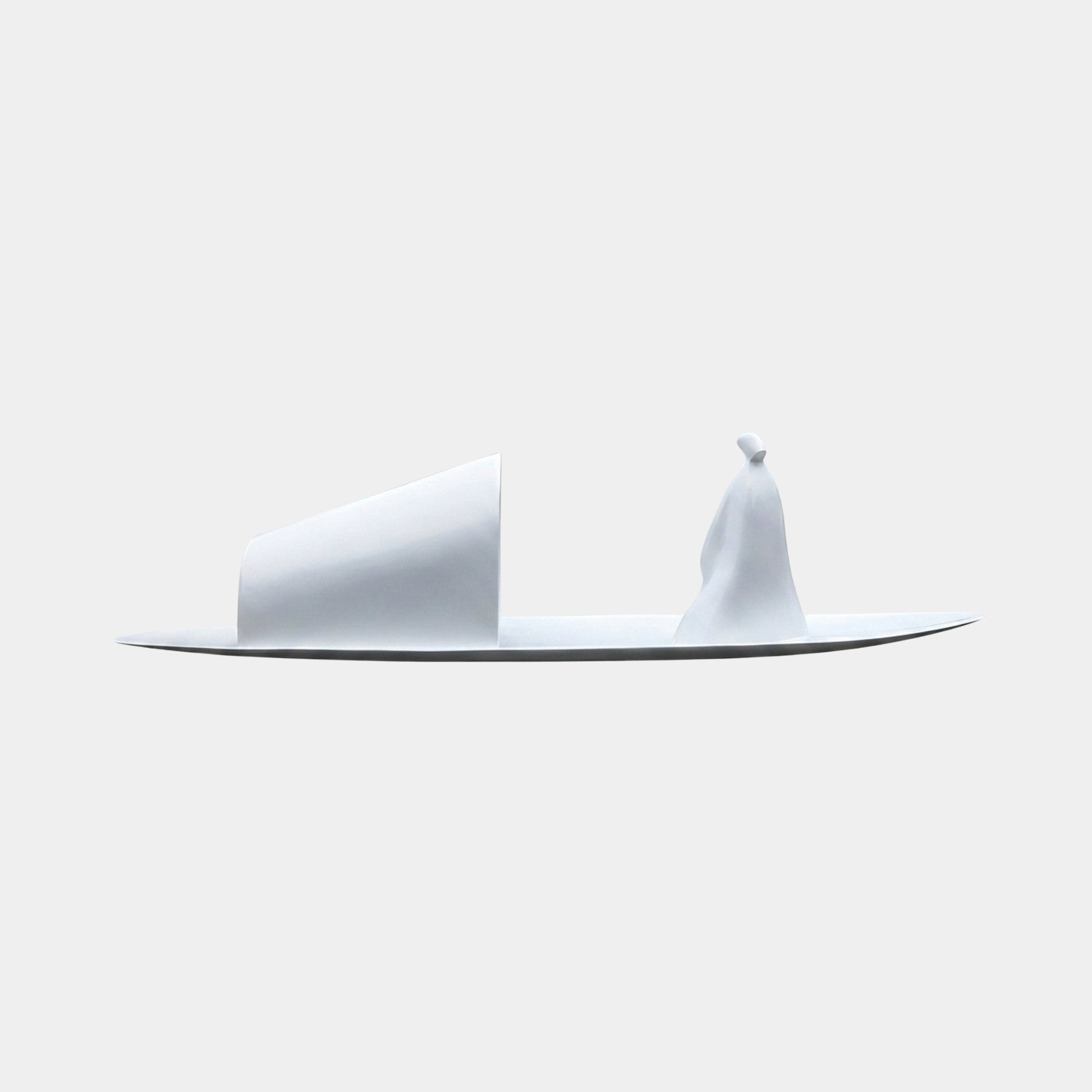 Fenmere White Wave Sculpture - 360cm