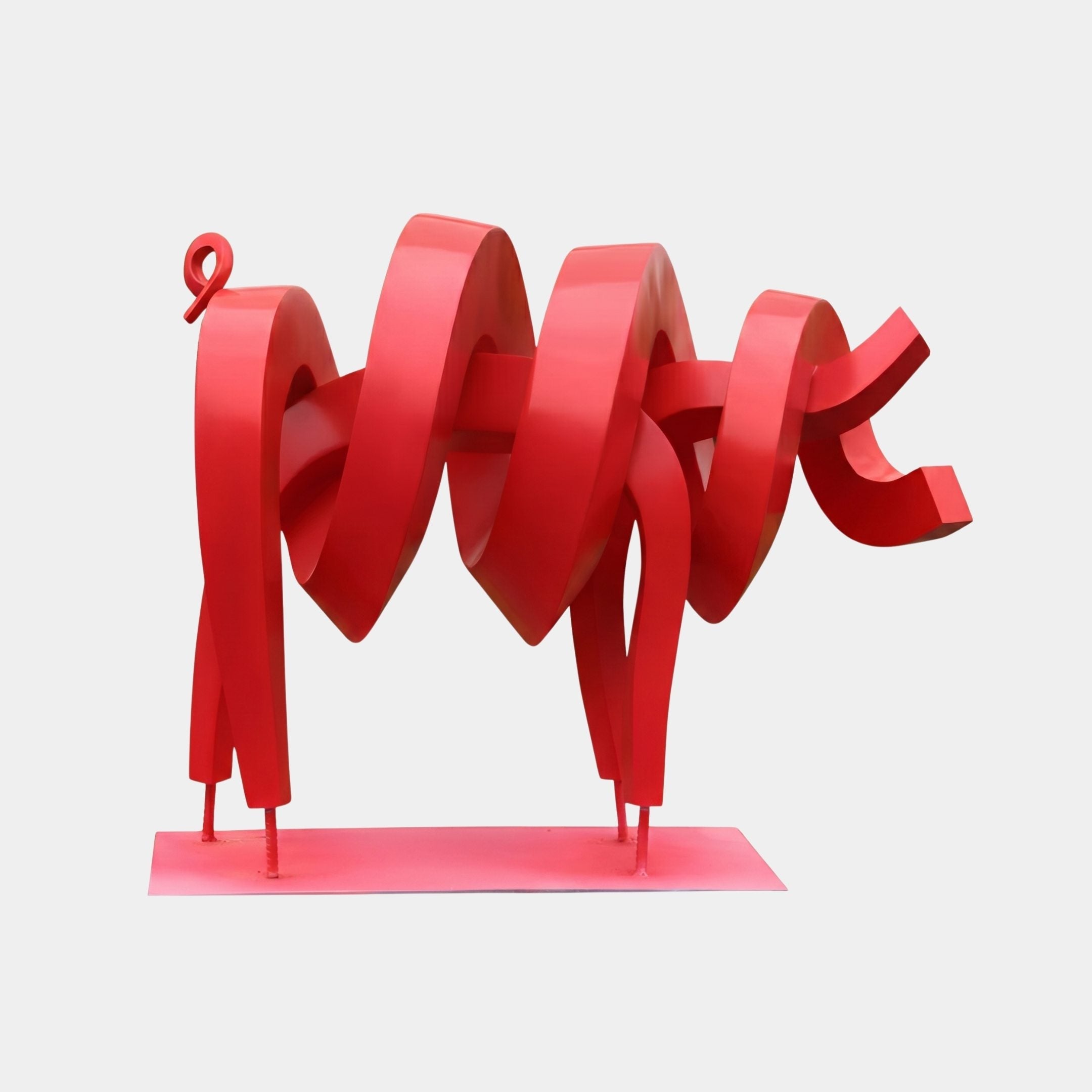 Glenton Red Coral Sculpture - 126cm