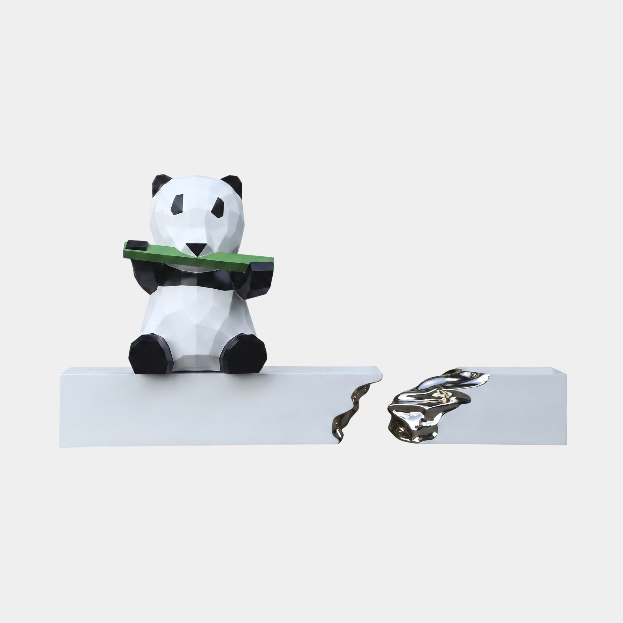 Glenford Black & White Panda Sculpture - 110cm