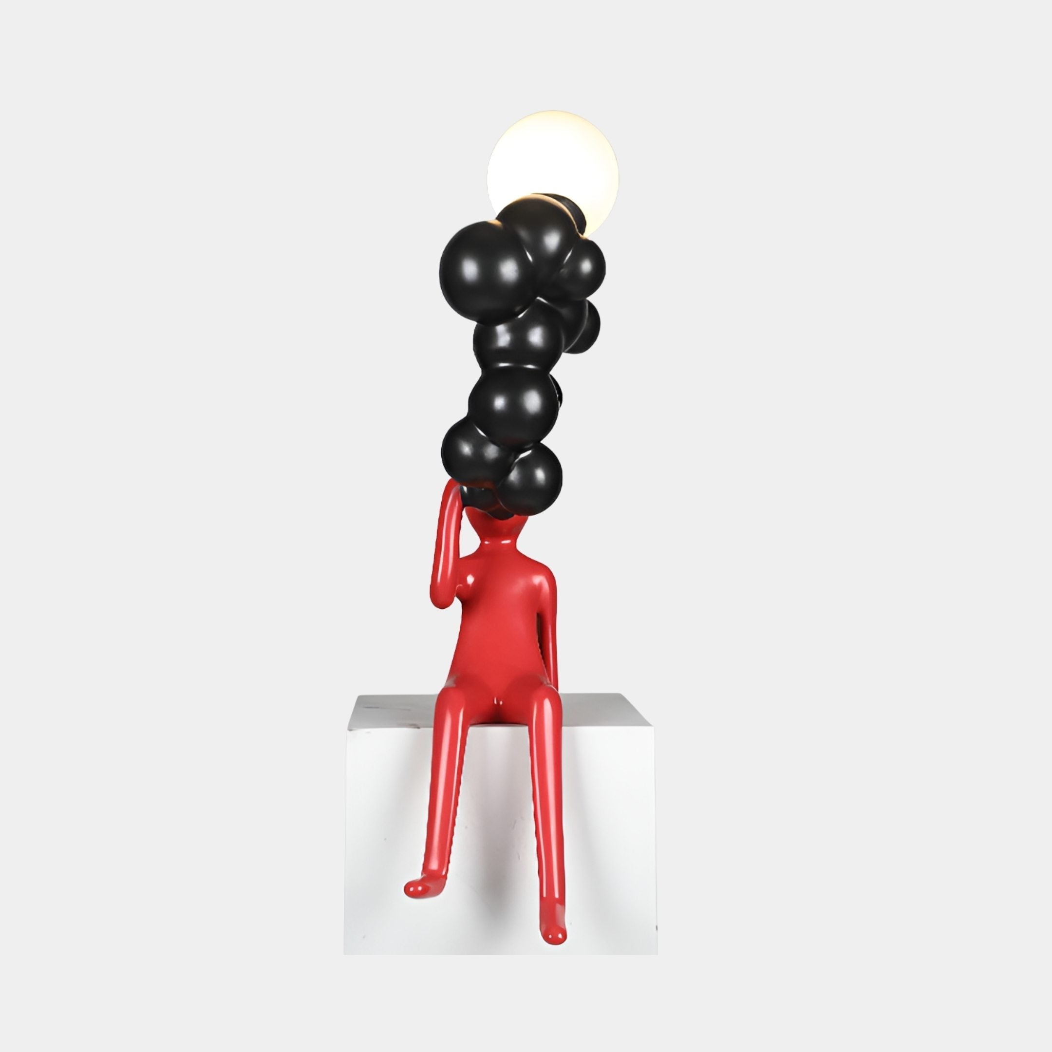 Glencote Red & Black Figure Sculpture - 80cm