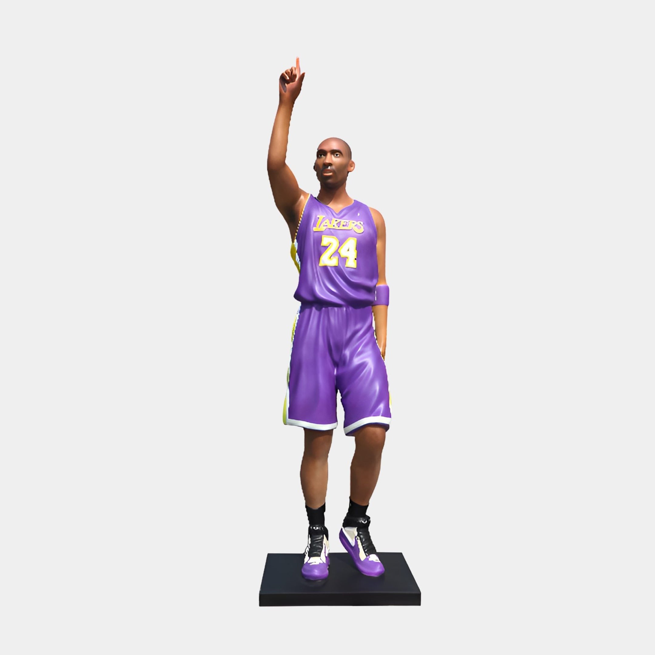 Glenwold White Basketball Player Sculpture - 220cm