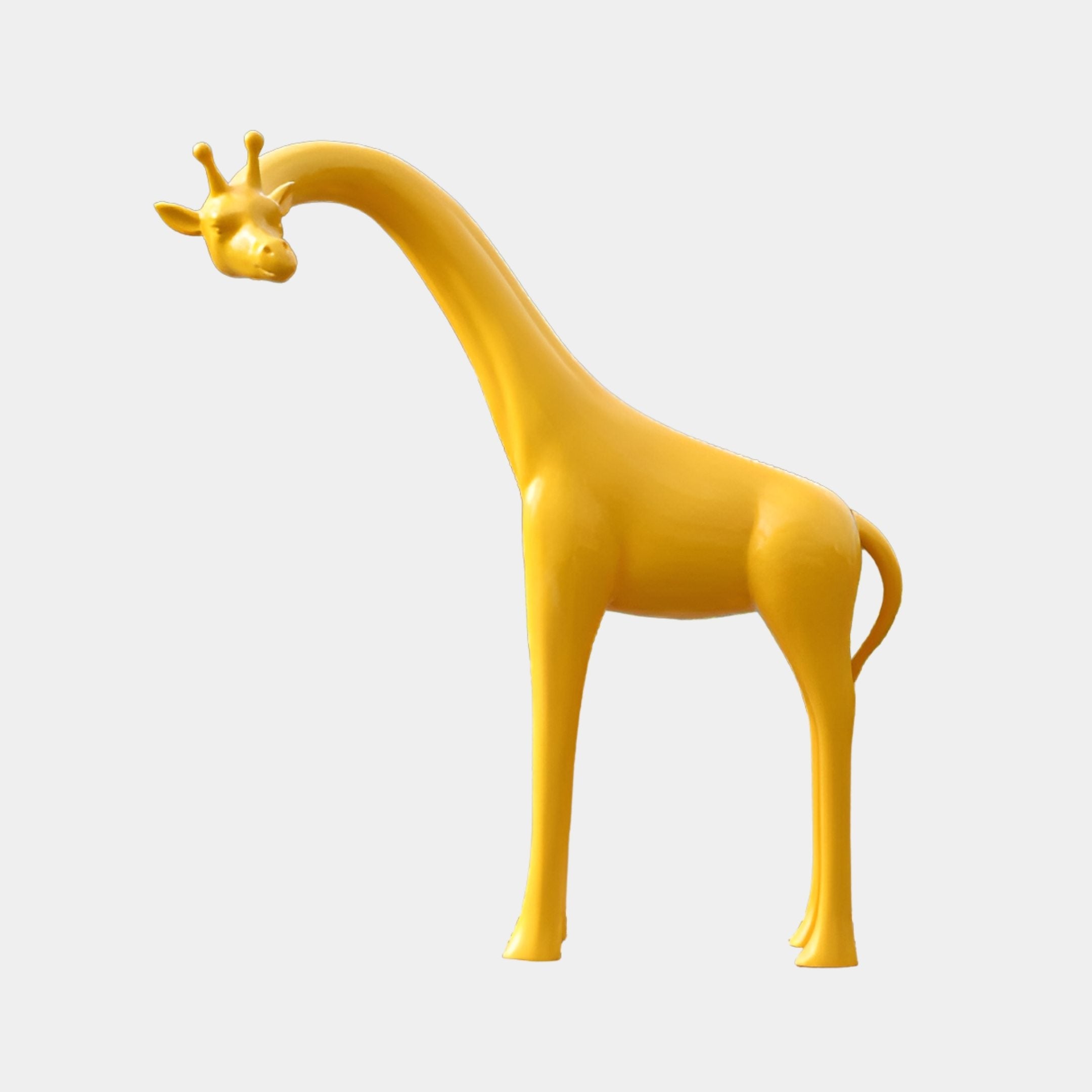 Glenridge Yellow & Gold Giraffe Sculpture - 170cm
