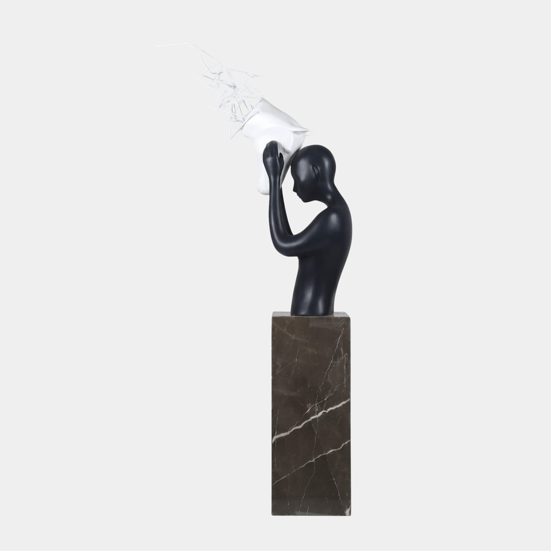 Glengate Black Figure Sculpture - 180cm