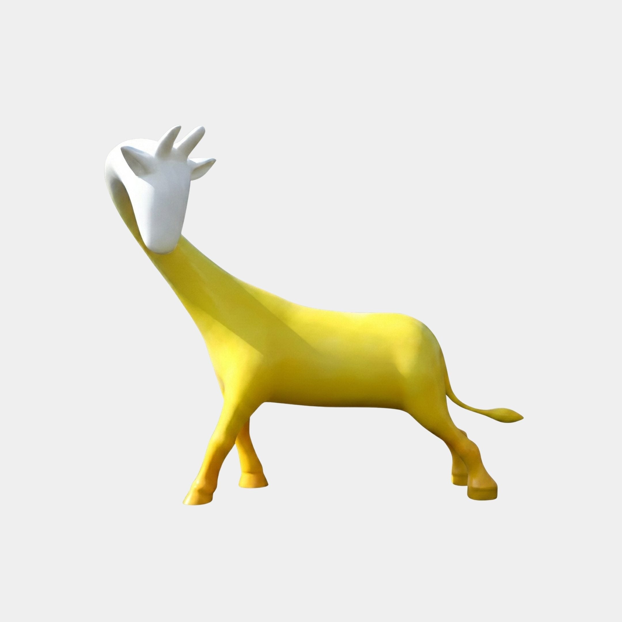 Hartby Yellow Deer Sculpture - 227cm